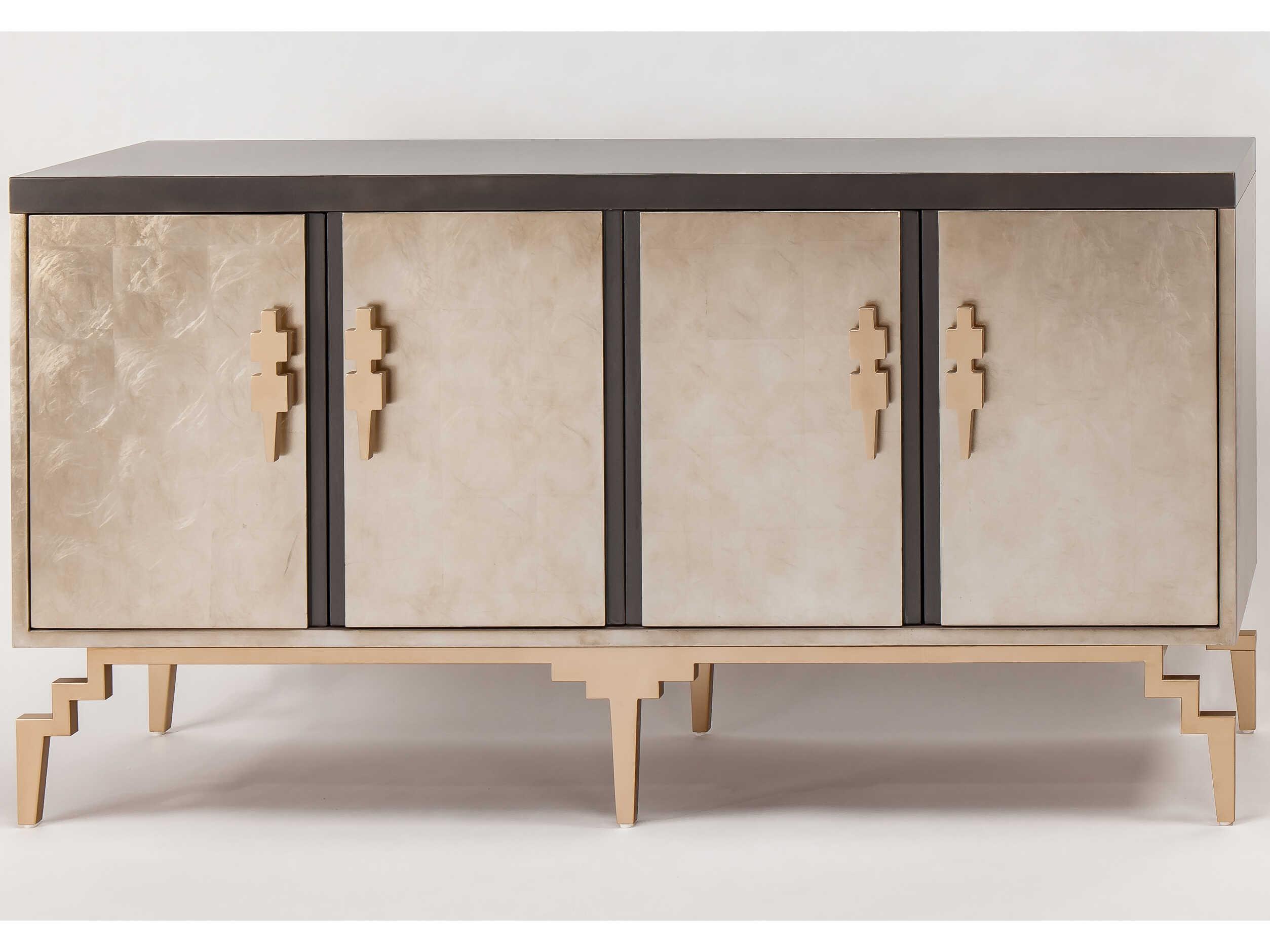 Artmax 68" Gold Silverleaf Champagne Sideboard