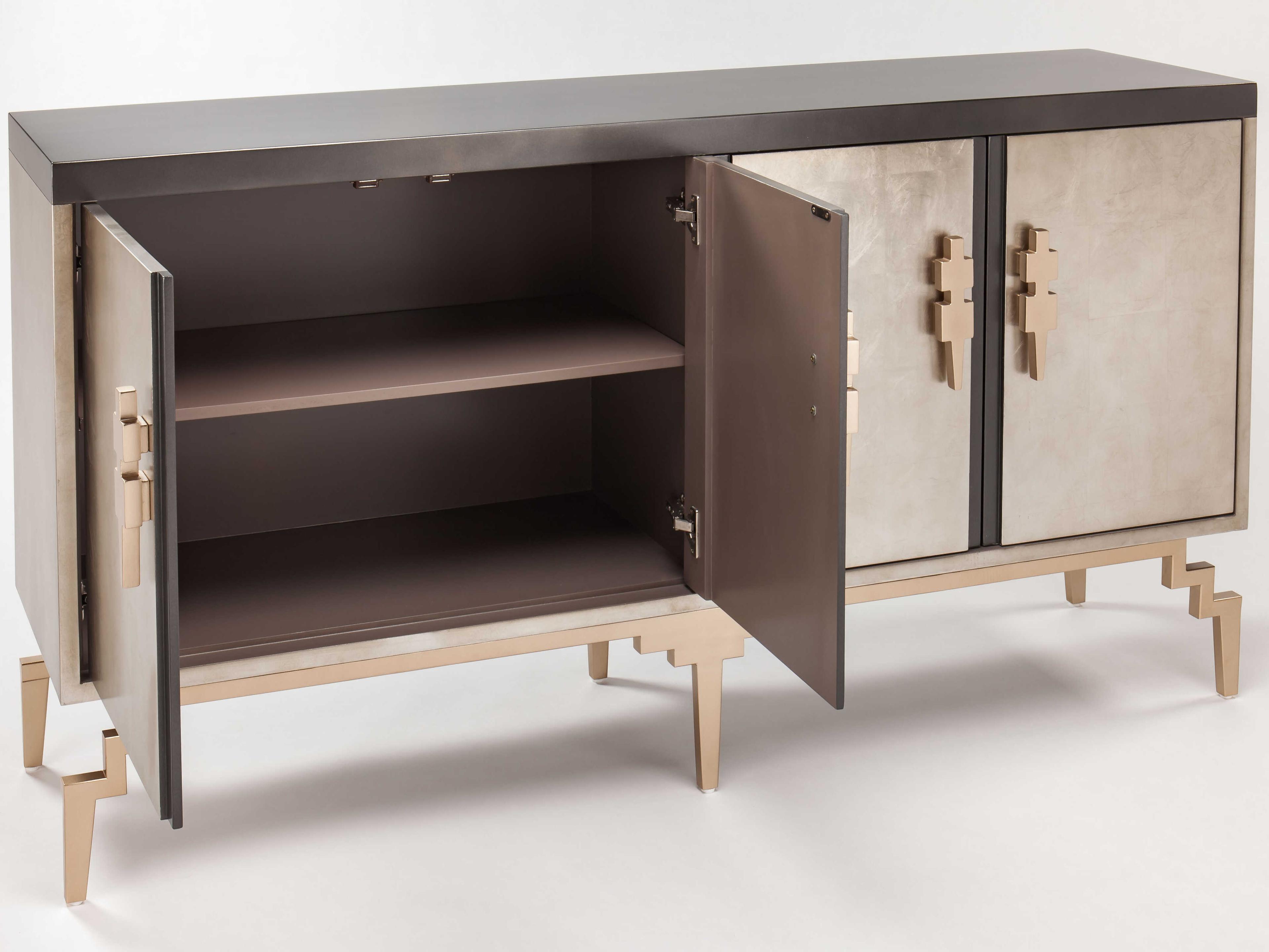 Artmax 68" Gold Silverleaf Champagne Sideboard