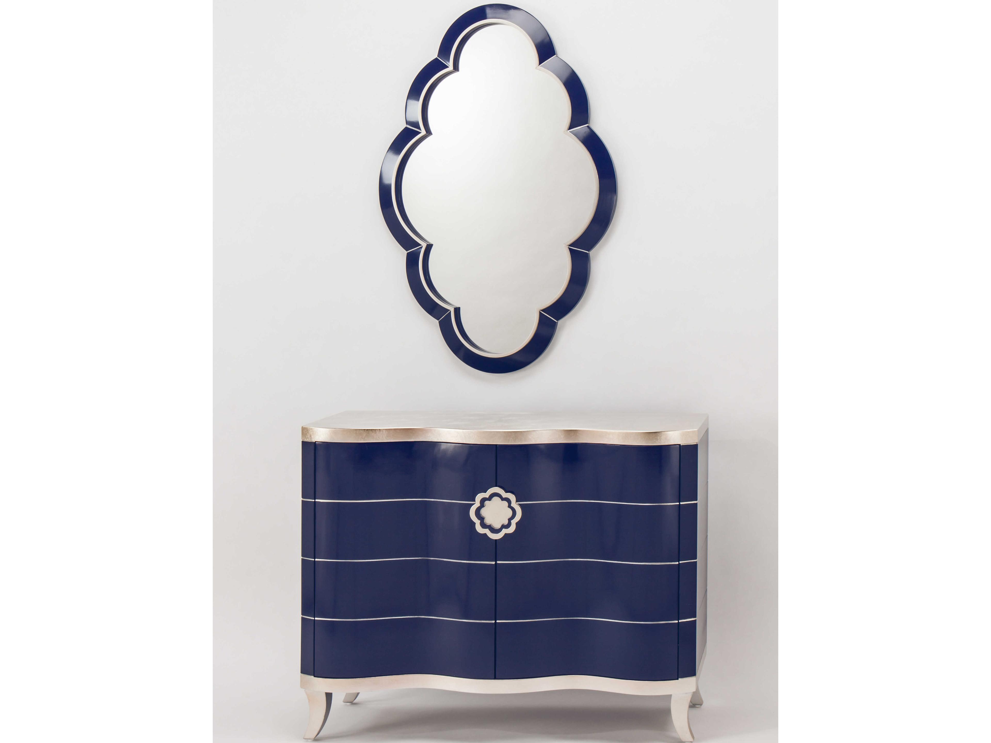 Artmax Semi-gloss Lapis Blue Wall Mirror