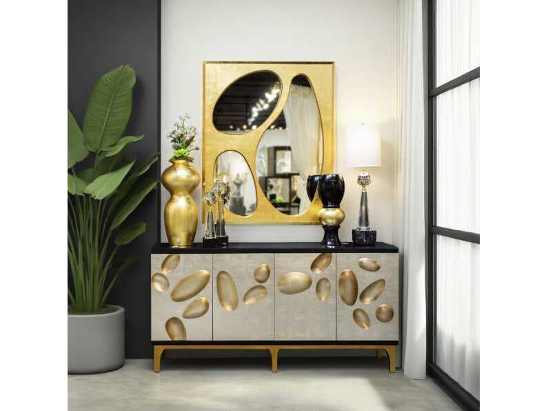Artmax Goldleaf Wall Mirror Rectangular