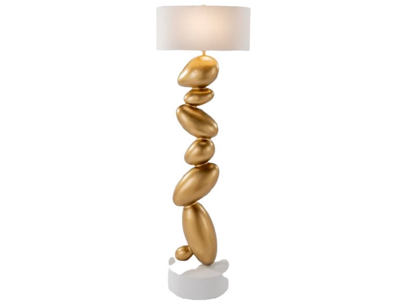 Artmax Gold White Floor Lamp
