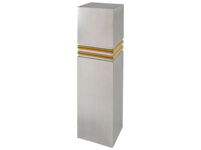 Artmax Square Wood Silver End Table