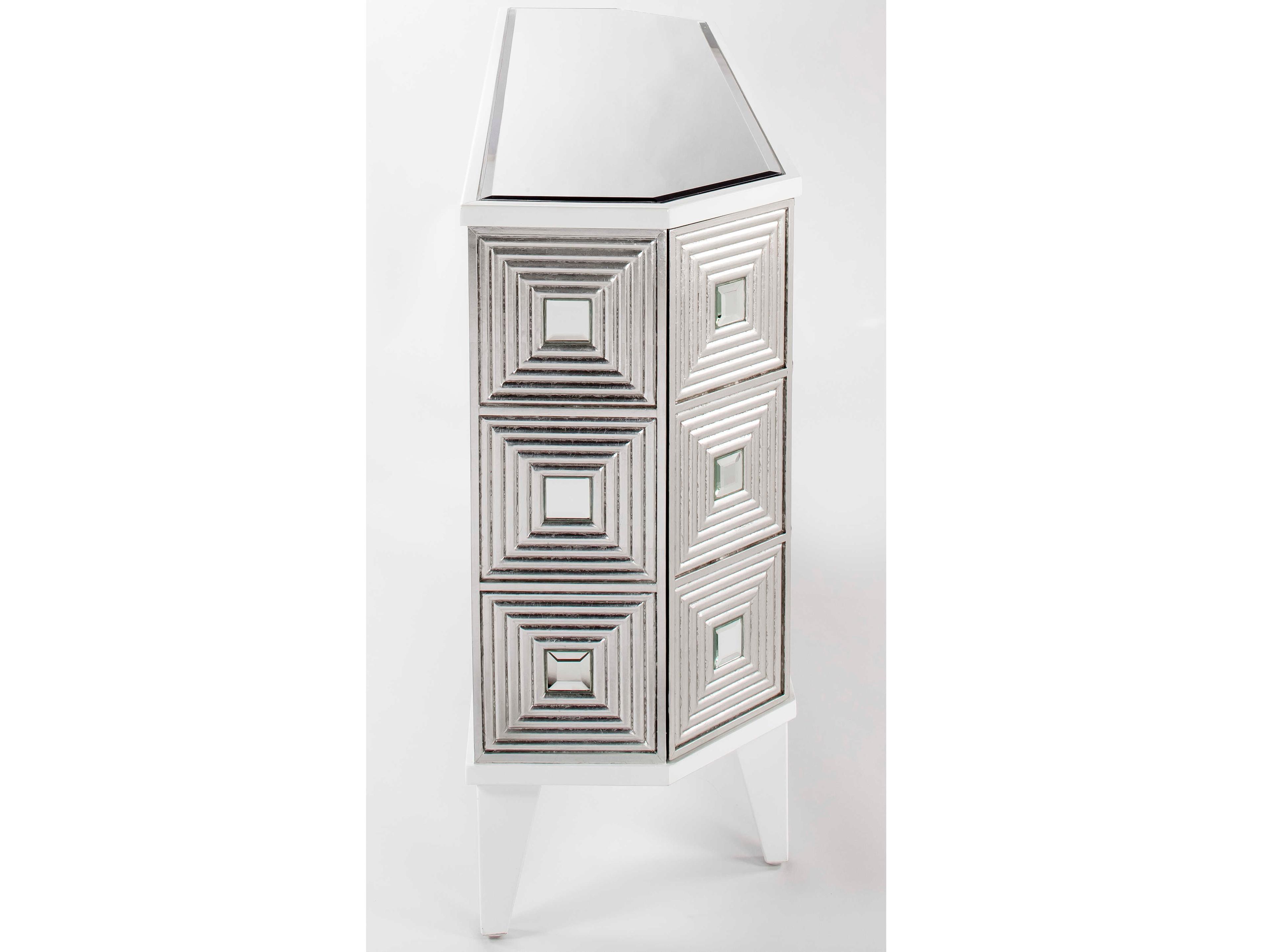 Artmax 65" White Silverleaf Sideboard