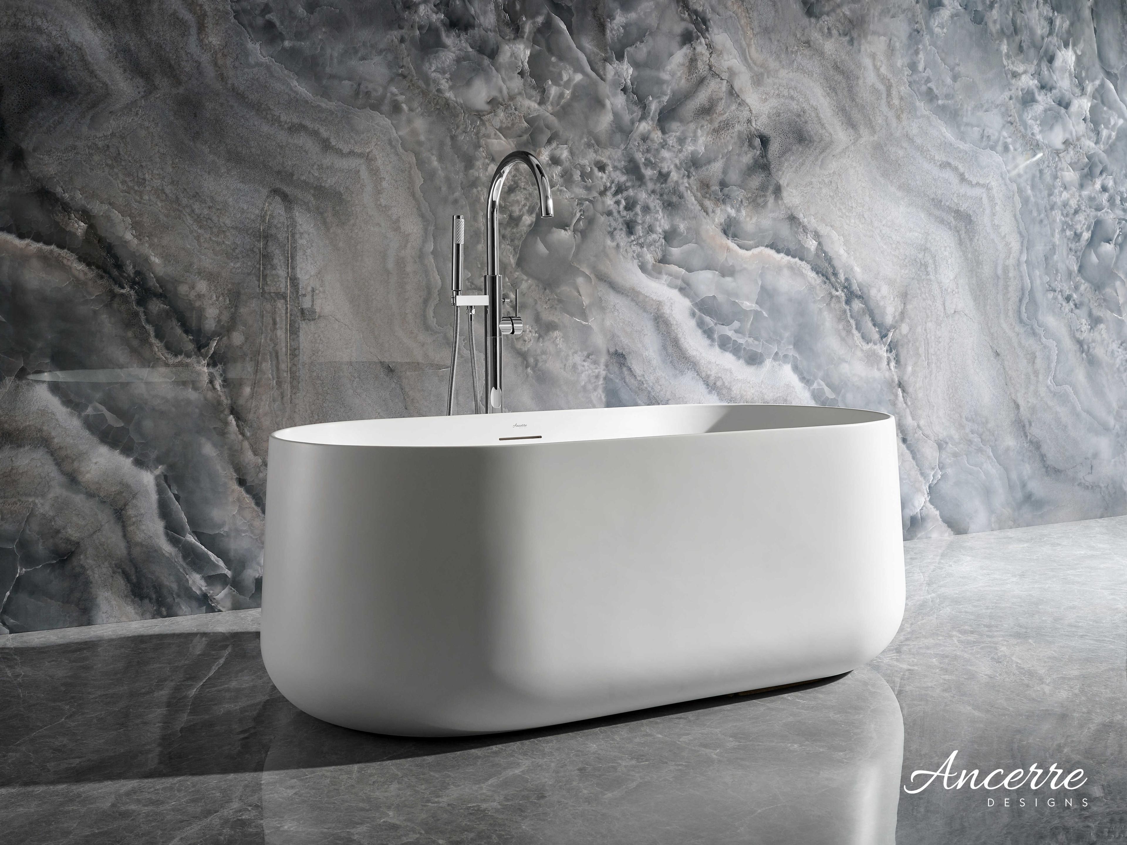 Ancerre Designs Cossue Matte White Bathtub