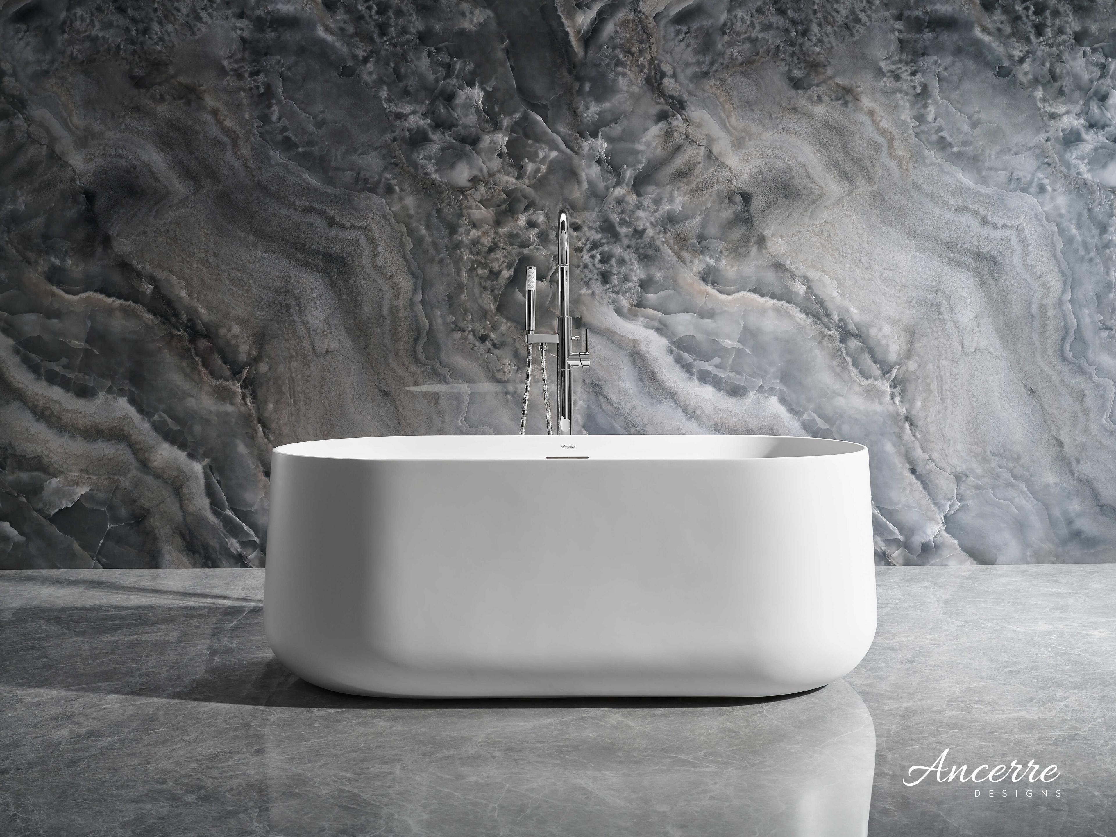 Ancerre Designs Cossue Matte White Bathtub