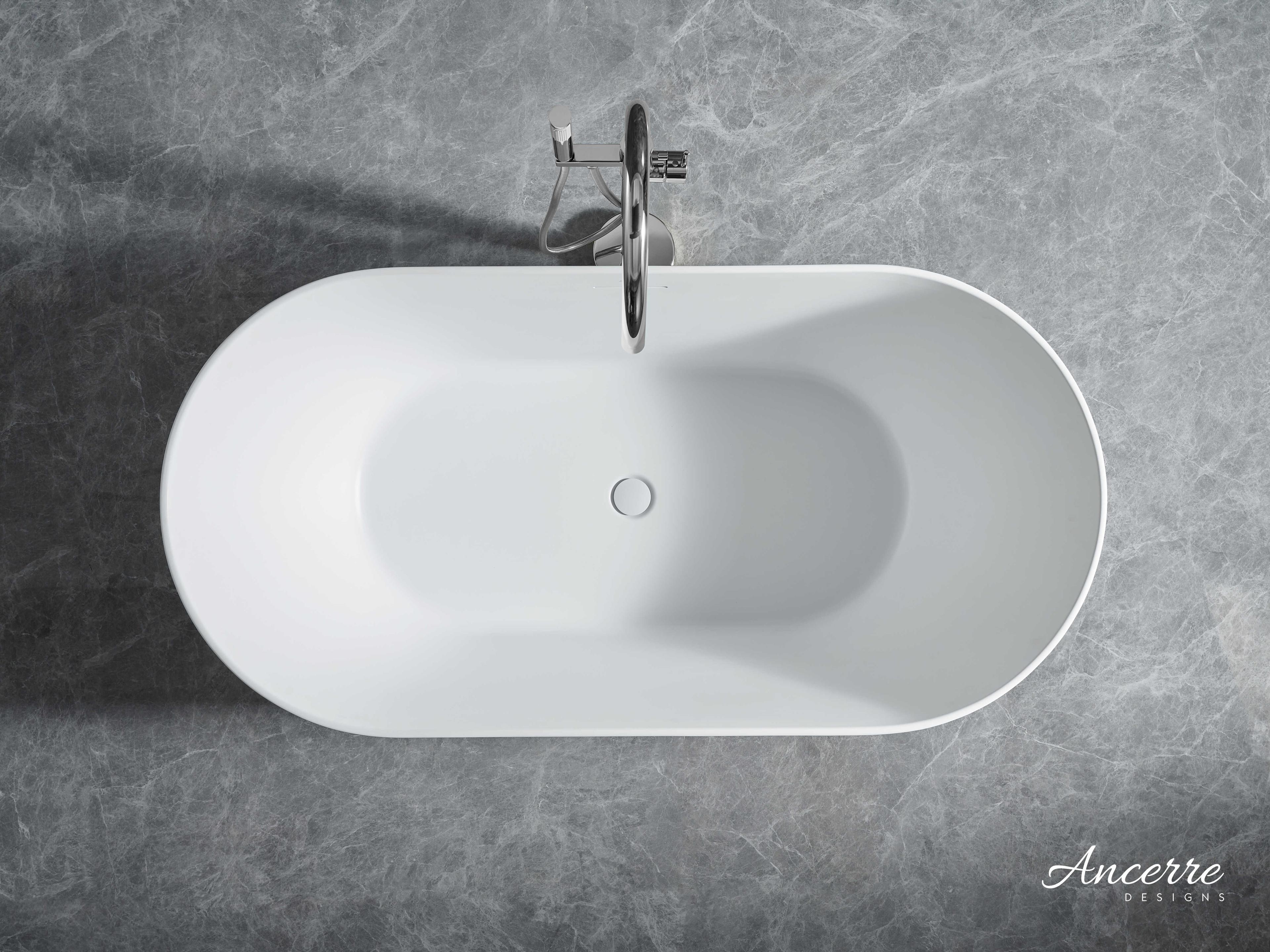 Ancerre Designs Cossue Matte White Bathtub