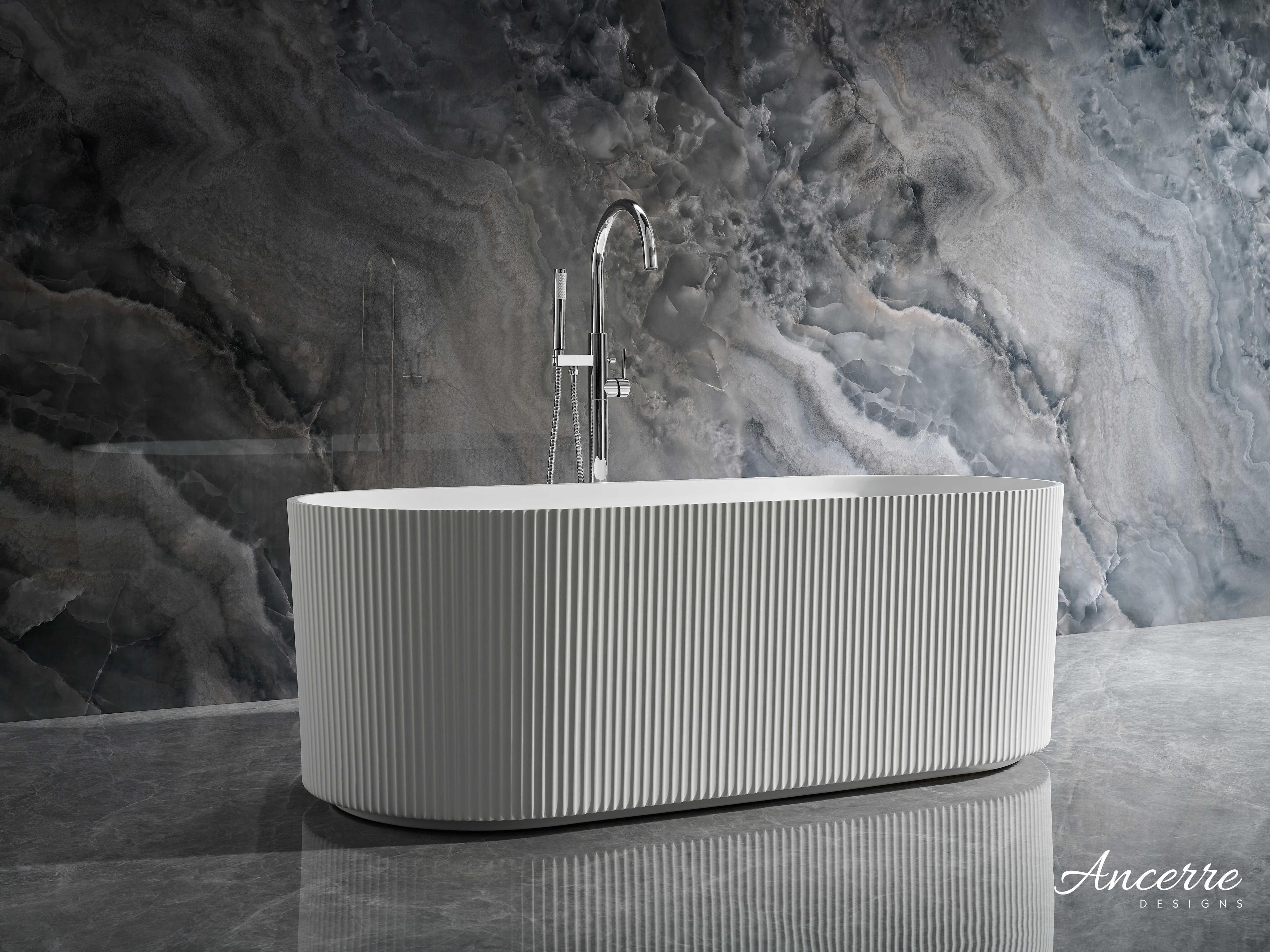 Ancerre Designs Momo Matte White Bathtub