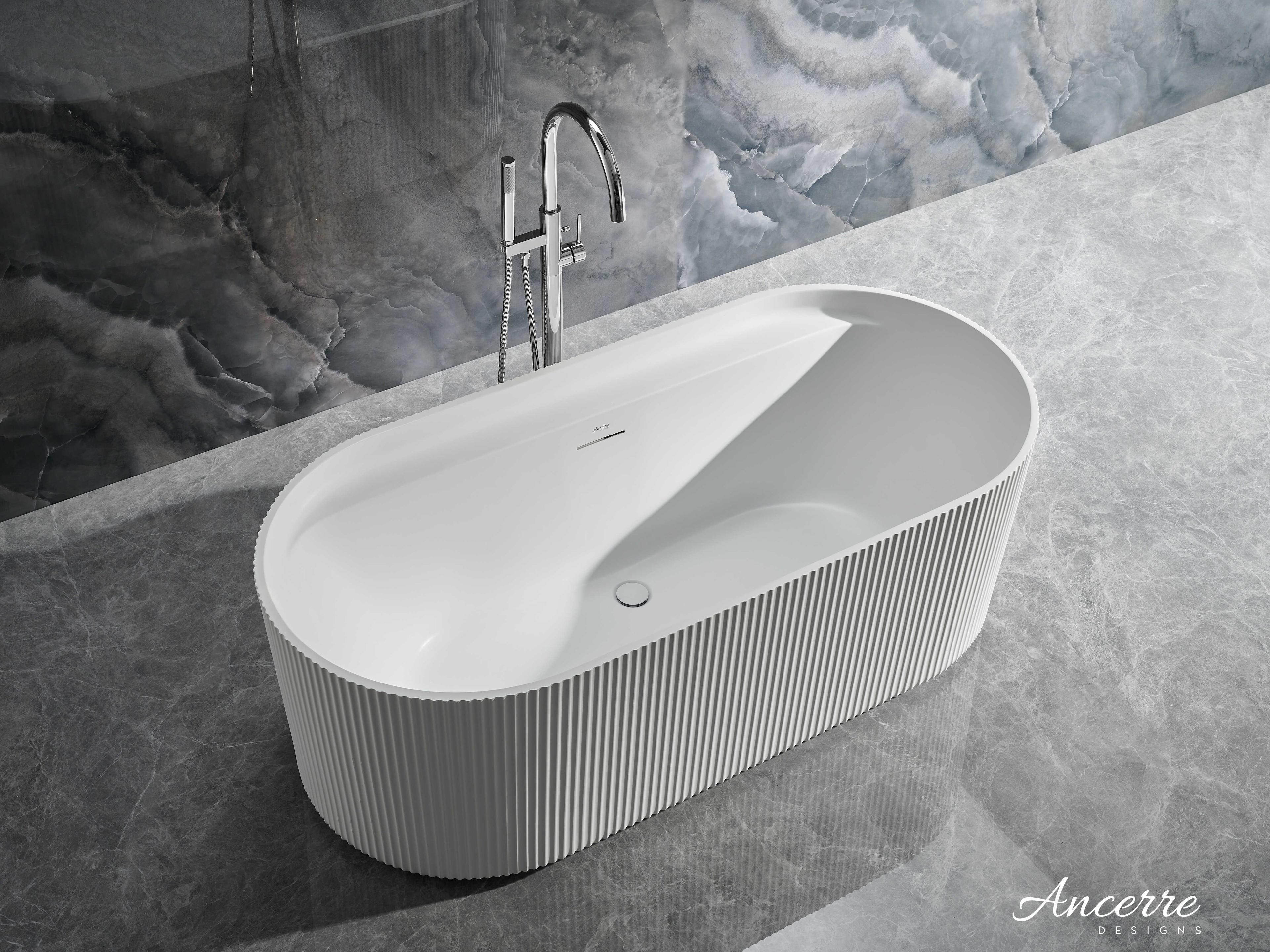 Ancerre Designs Momo Matte White Bathtub