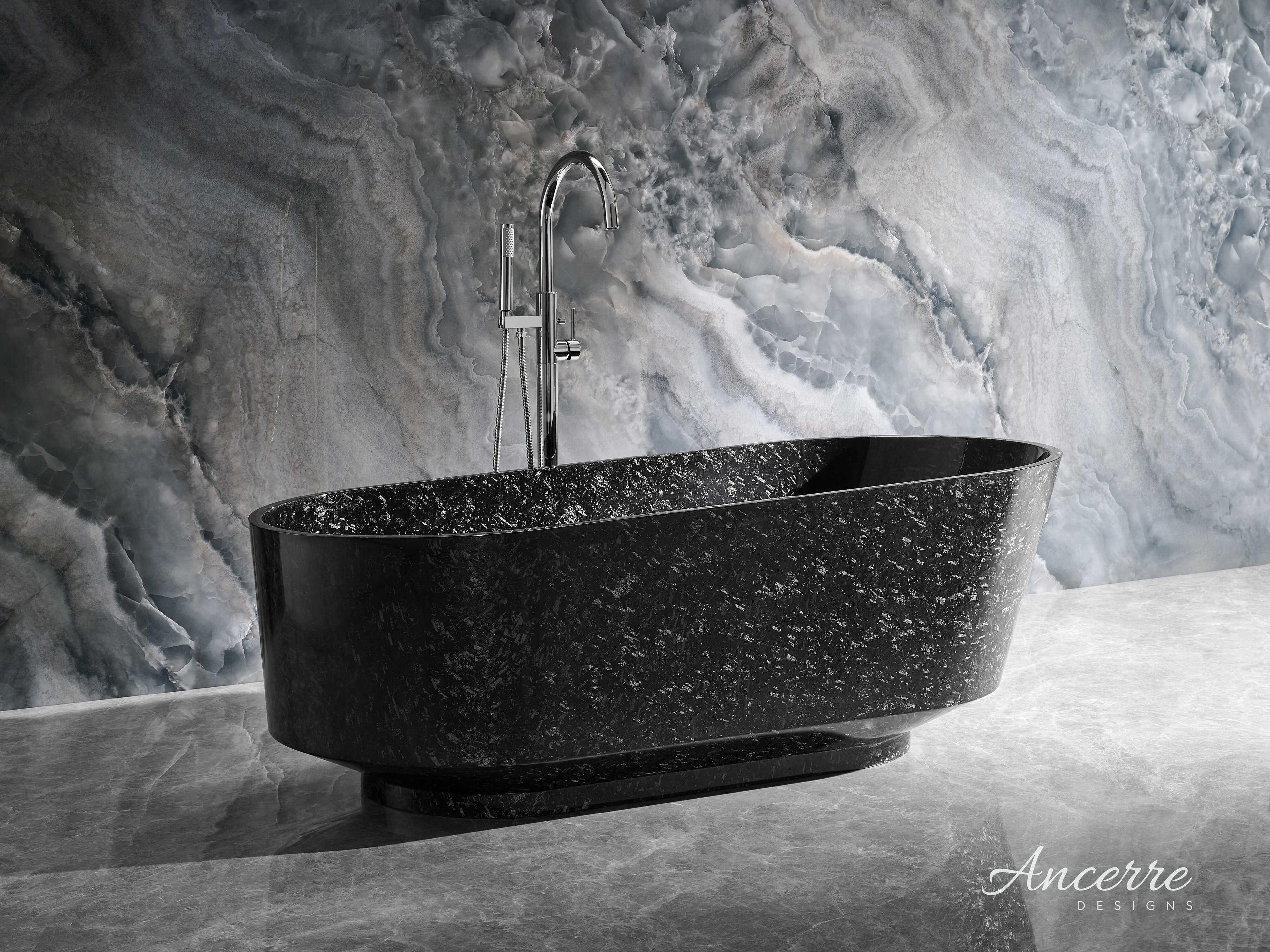 Ancerre Designs Coesistere Forged Carbon Fiber Bathtub