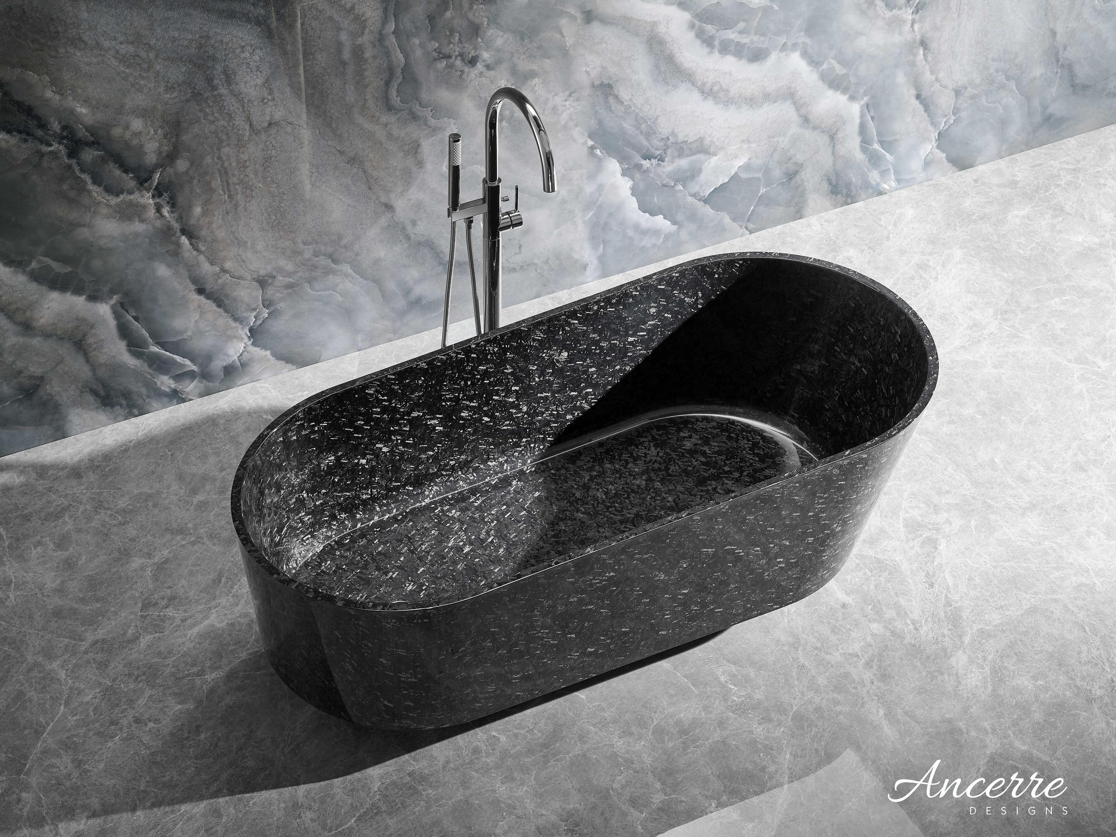 Ancerre Designs Coesistere Forged Carbon Fiber Bathtub