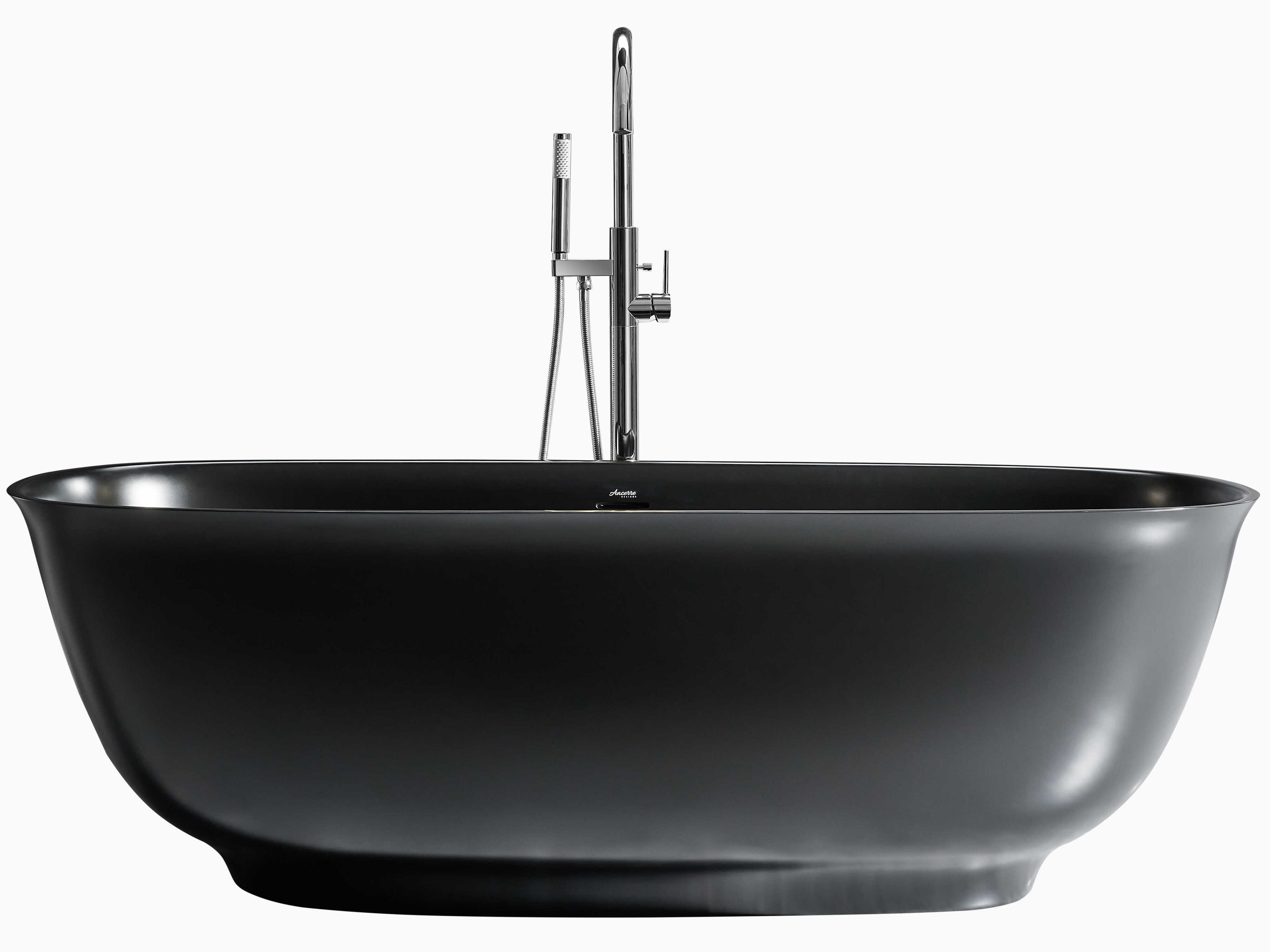 Ancerre Designs Fiore Matte Black Bathtub