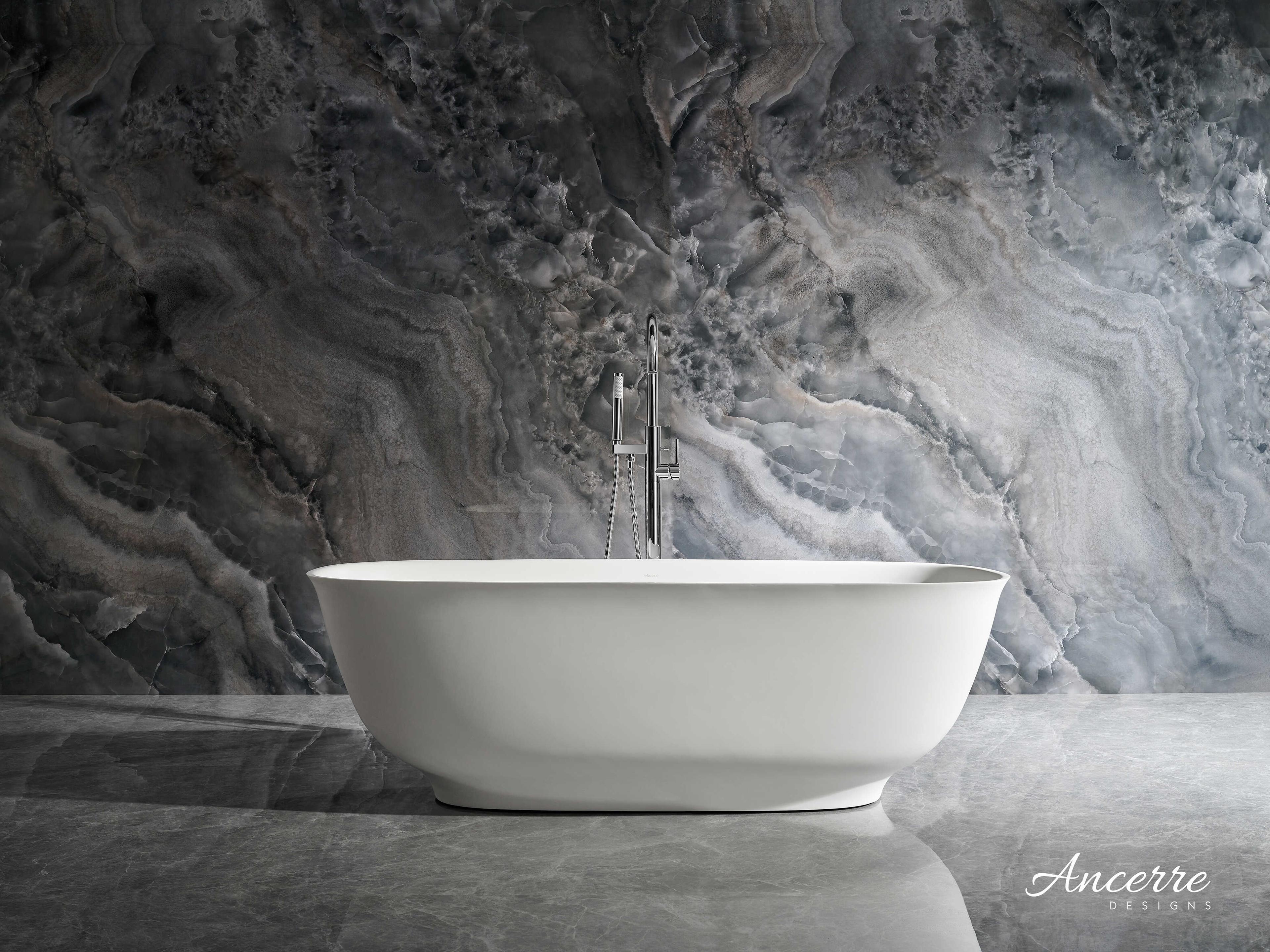 Ancerre Designs Fiore Matte White Bathtub