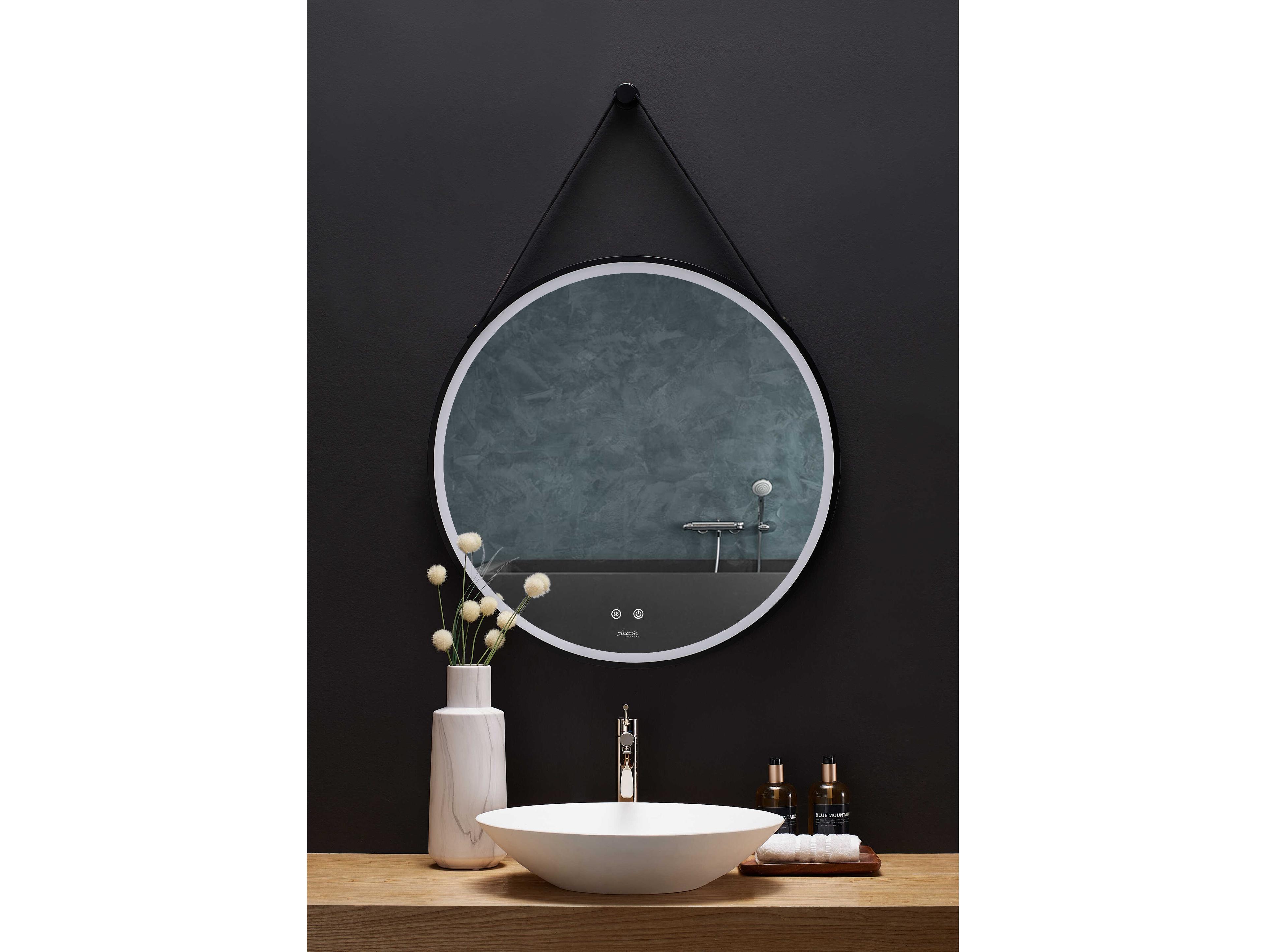 Ancerre Designs Sangle Round Wall Mirror