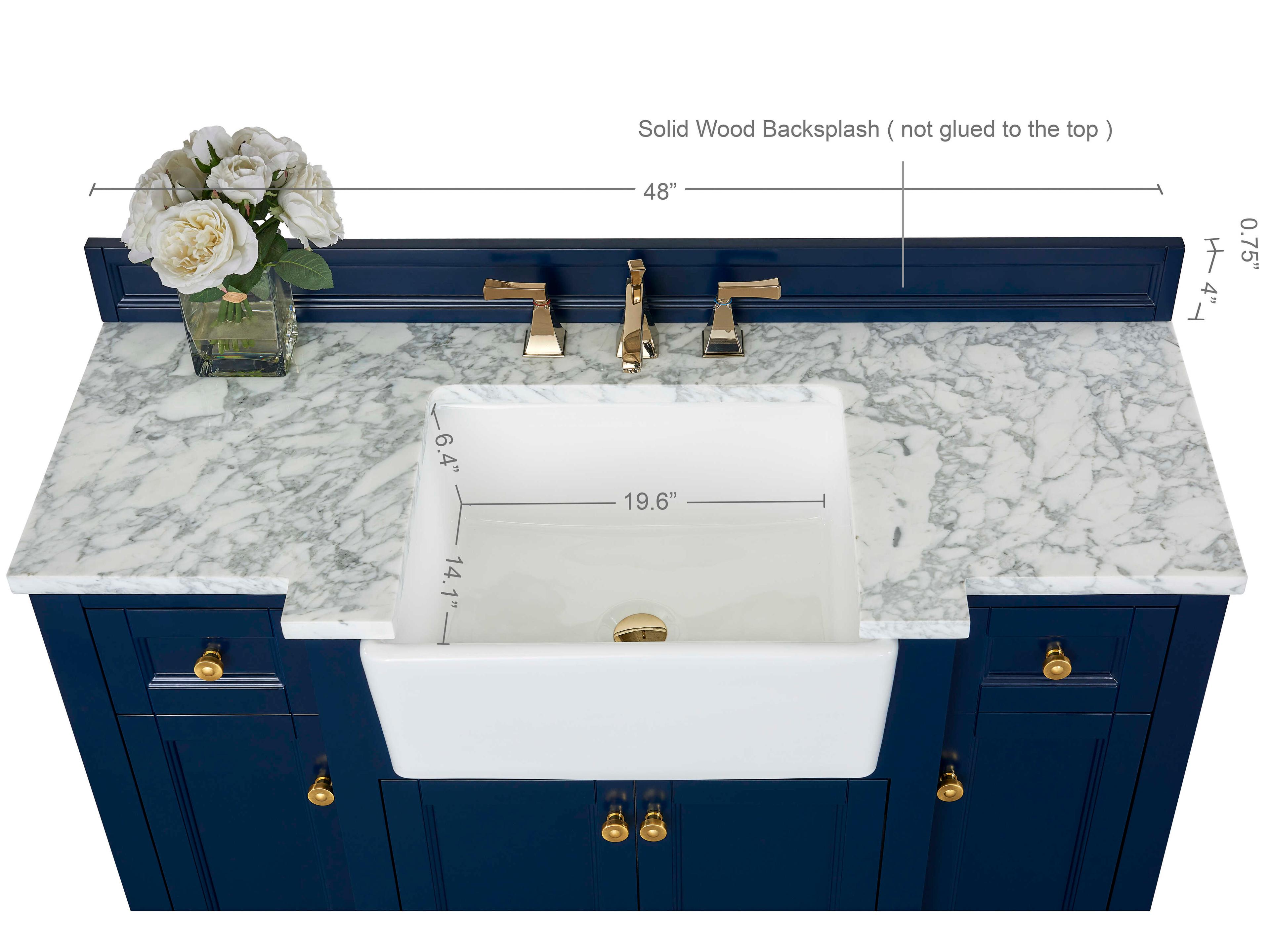 Ancerre Designs Adeline Heritage Blue 48" Vanity