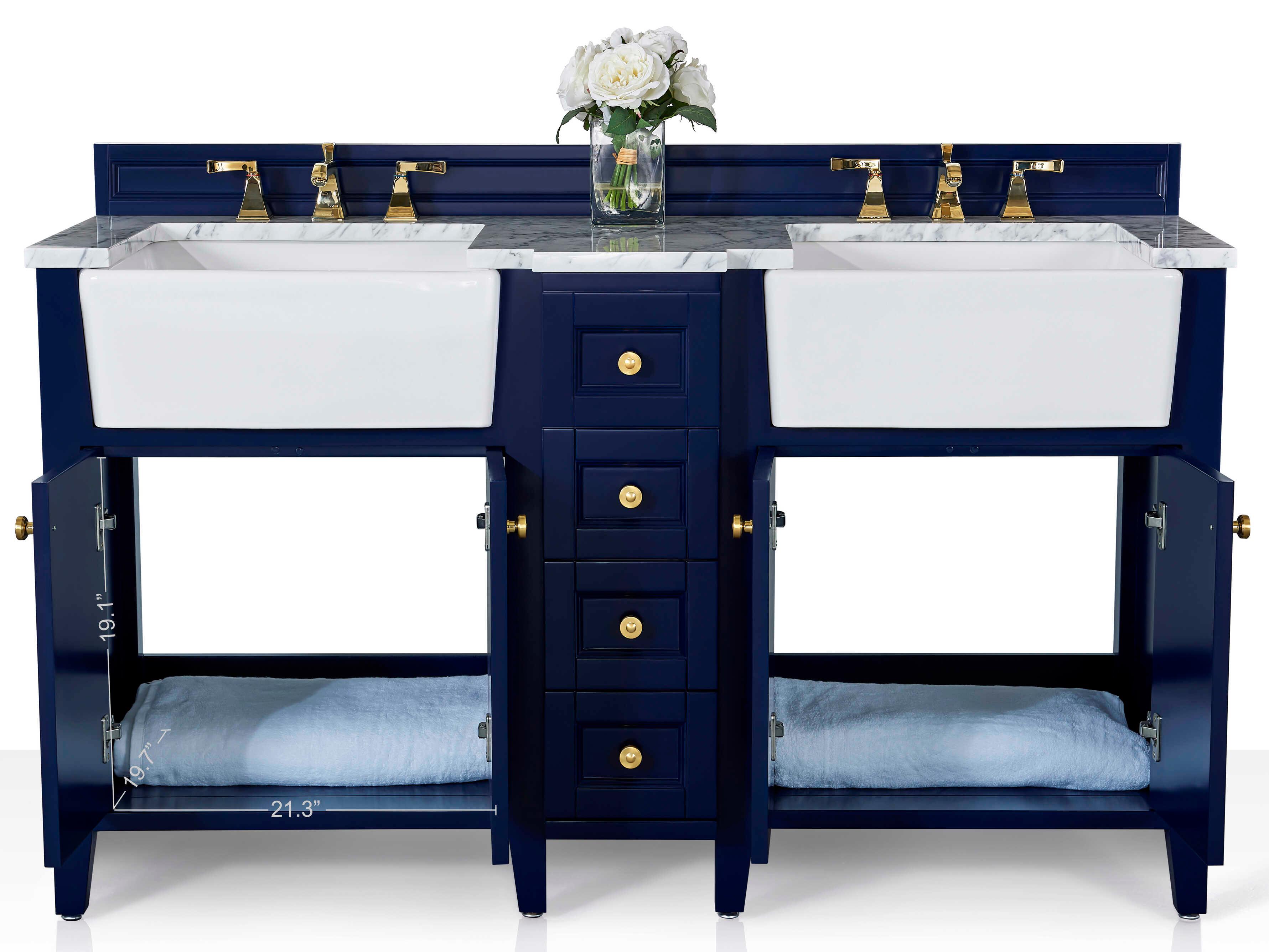 Ancerre Designs Adeline Heritage Blue 60" Vanity