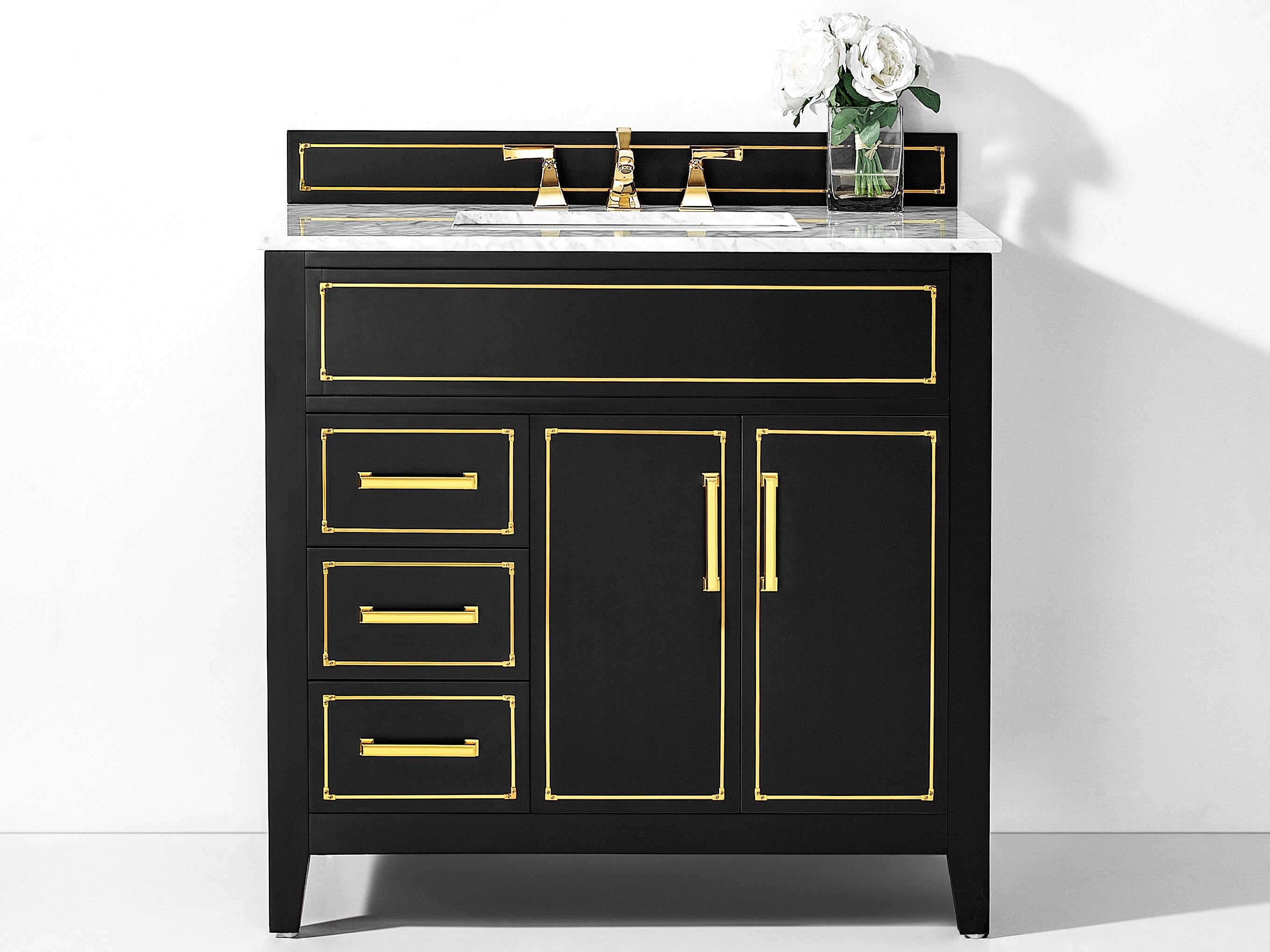 Ancerre Designs Aspen Black Onyx 36" Vanity