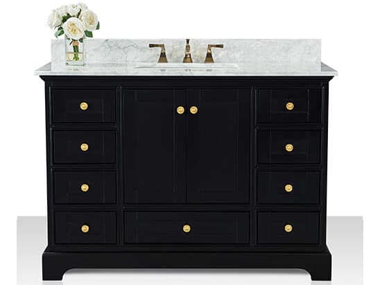 Ancerre Designs Audrey Black Onyx 48" Vanity