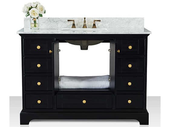 Ancerre Designs Audrey Black Onyx 48" Vanity