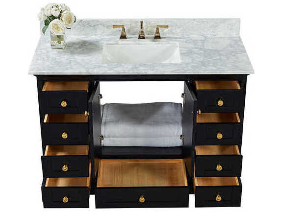 Ancerre Designs Audrey Black Onyx 48" Vanity