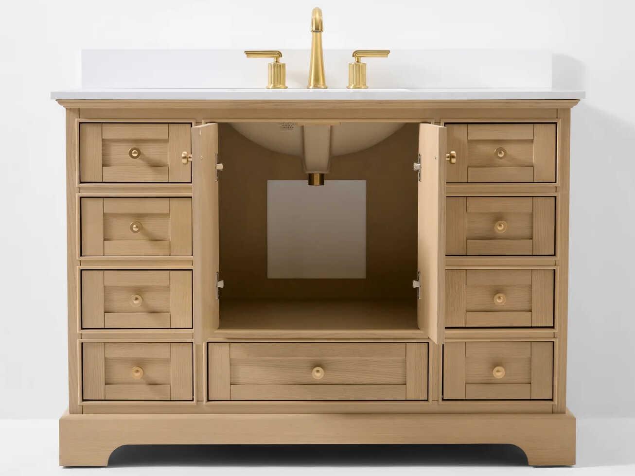 Ancerre Designs Audrey Oak 48" Vanity