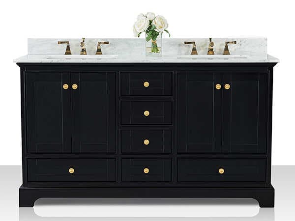 Ancerre Designs Audrey Black Onyx 60" Vanity