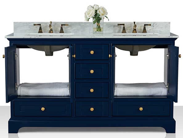Ancerre Designs Audrey Heritage Blue 60" Vanity