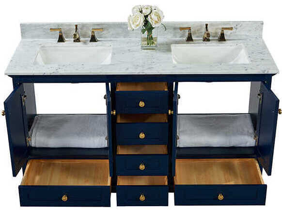 Ancerre Designs Audrey Heritage Blue 60" Vanity