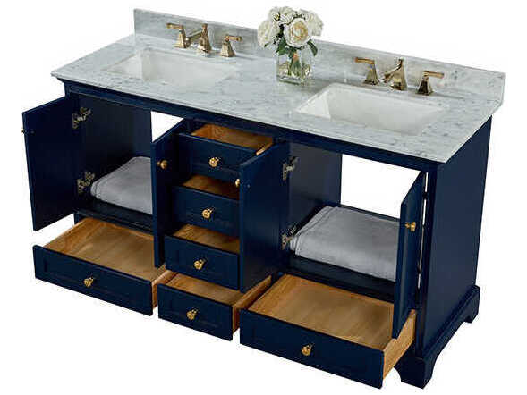 Ancerre Designs Audrey Heritage Blue 60" Vanity