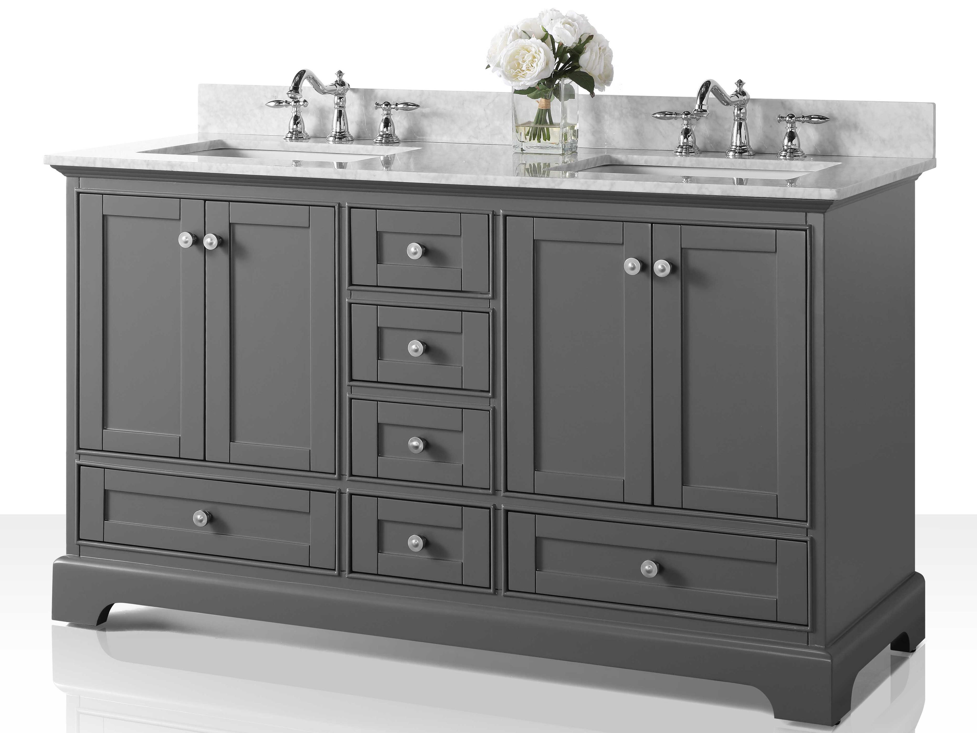 Ancerre Designs Audrey Sapphire Gray 60" Vanity