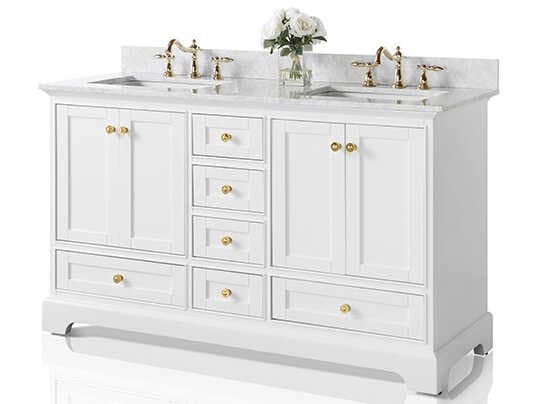 Ancerre Designs Audrey White 60" Vanity