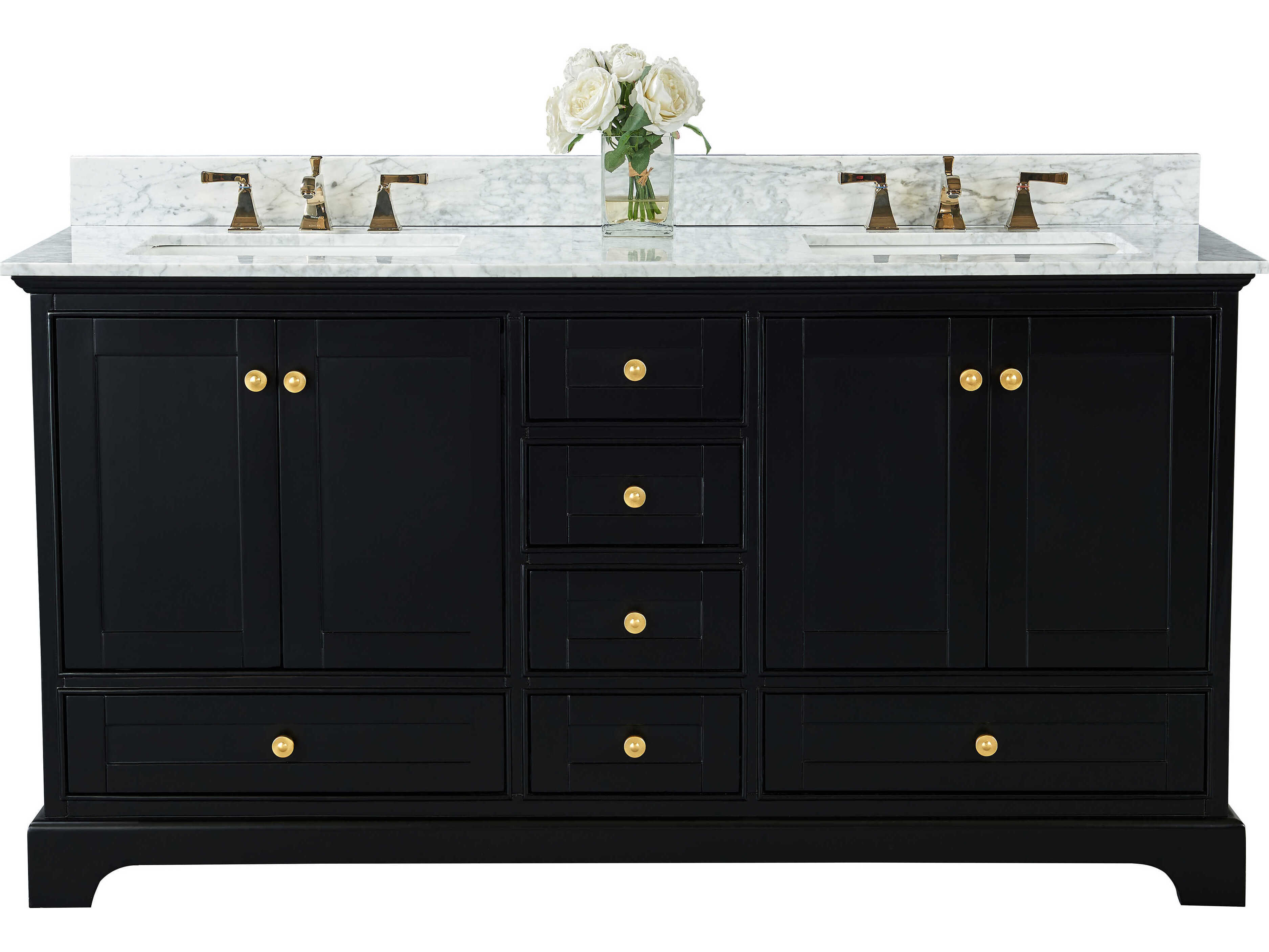 Ancerre Designs Audrey Black Onyx 66" Vanity