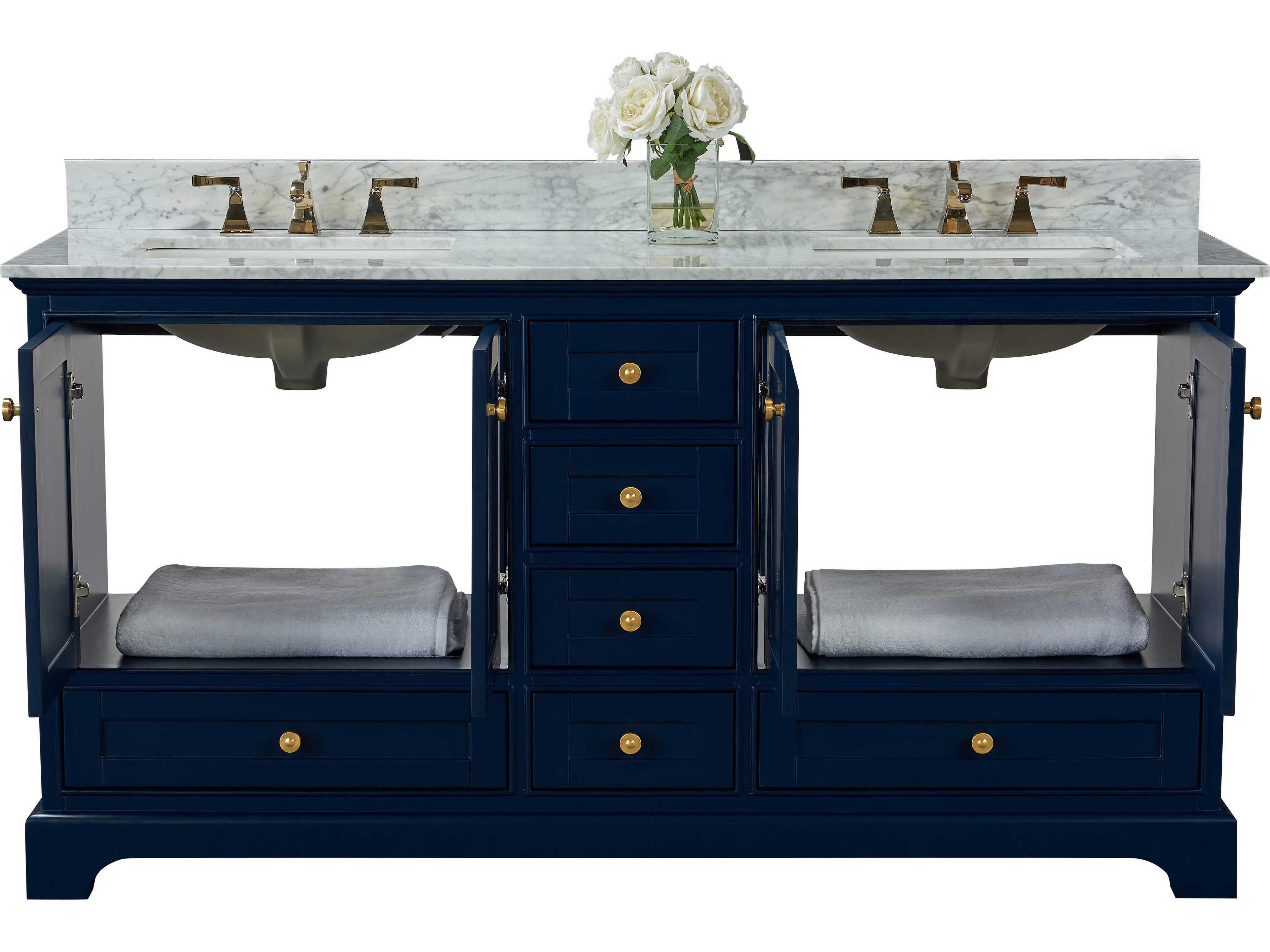 Ancerre Designs Audrey Heritage Blue 66" Vanity