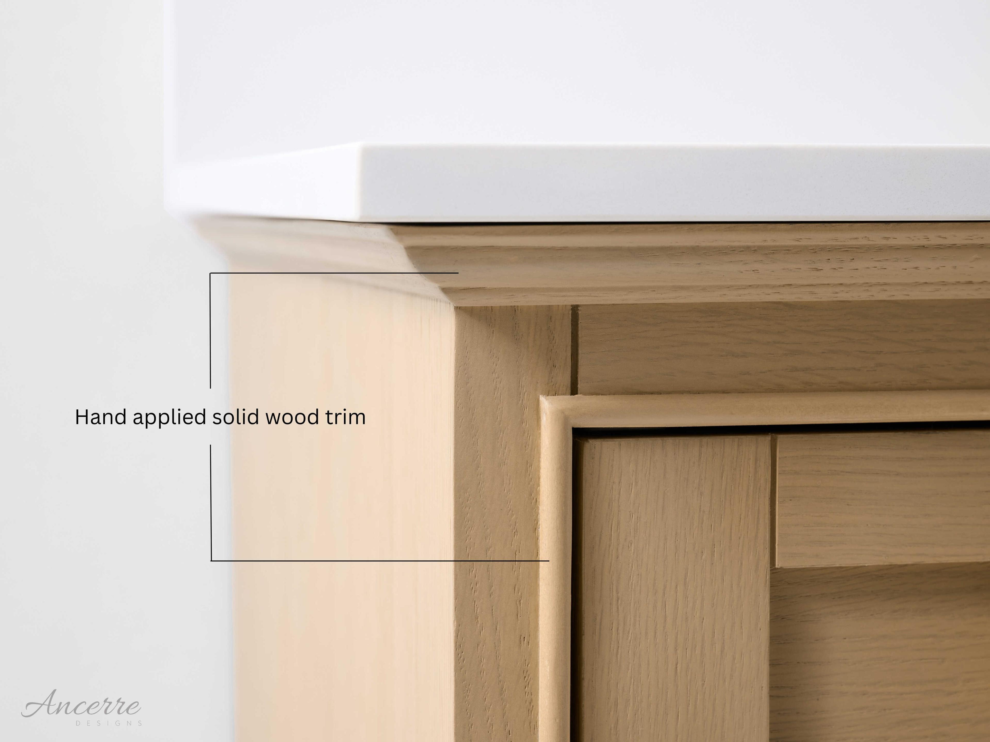 Ancerre Designs Audrey Oak 66" Vanity