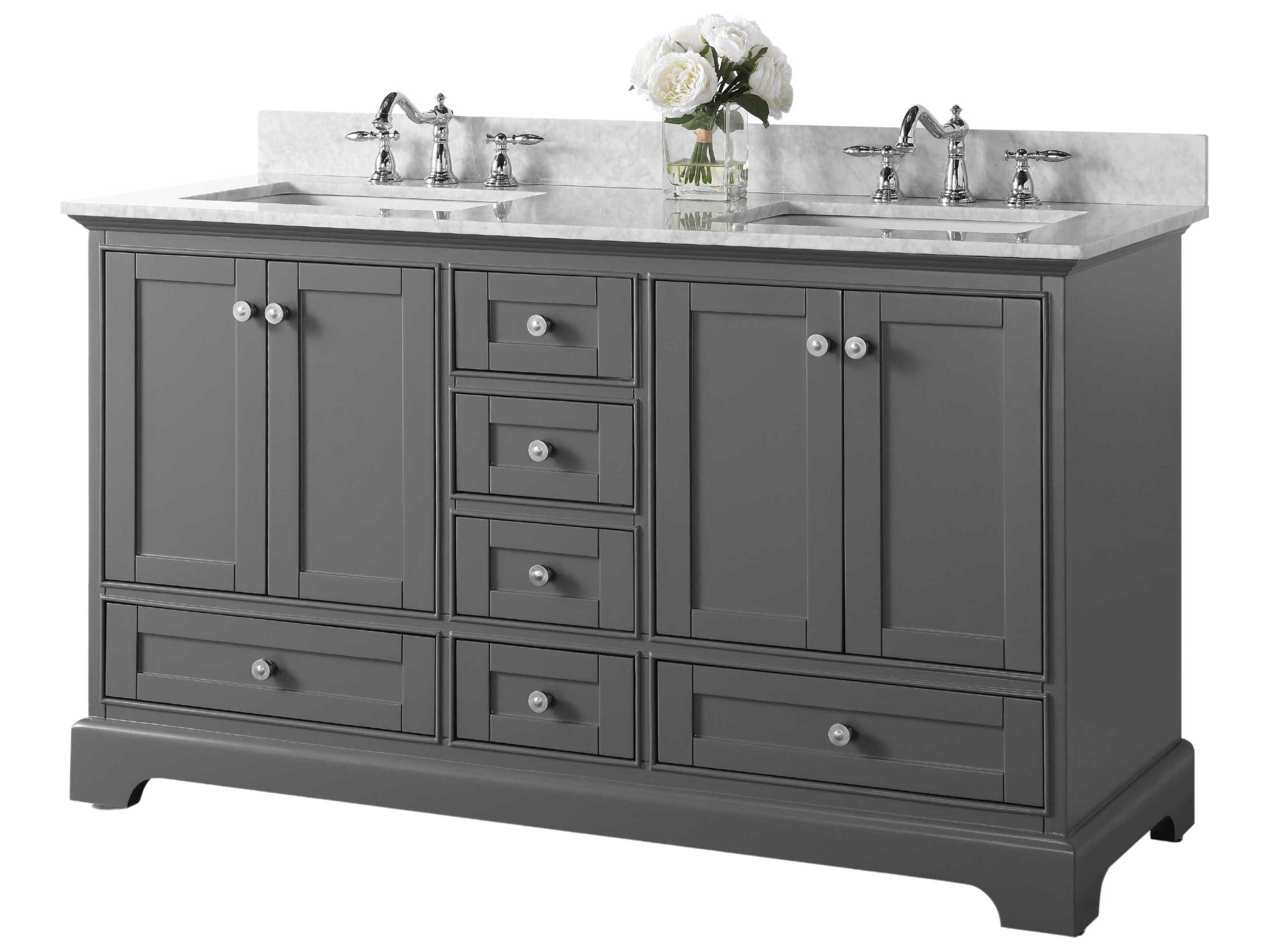 Ancerre Designs Audrey Sapphire Gray 66" Vanity