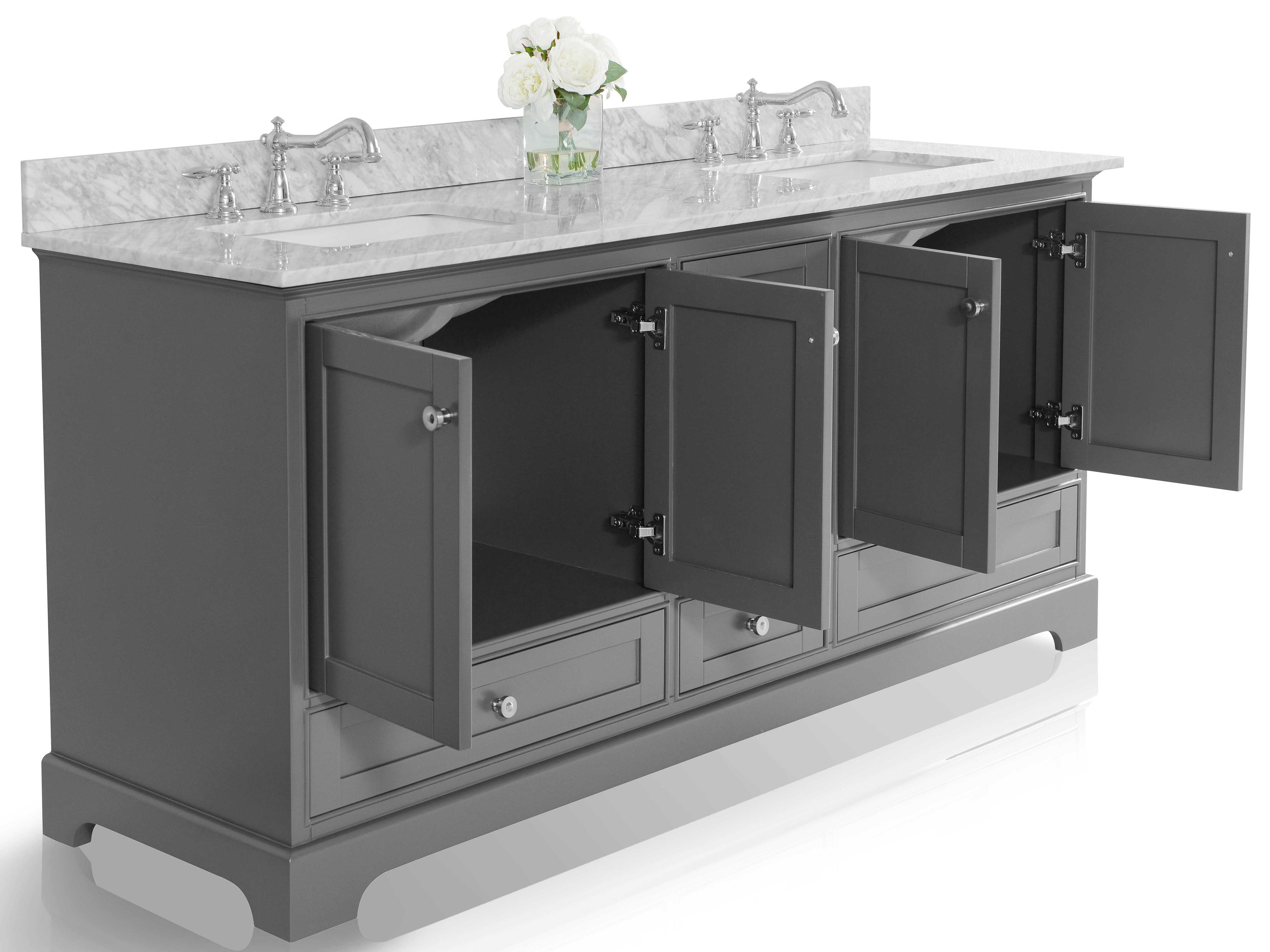 Ancerre Designs Audrey Sapphire Gray 66" Vanity