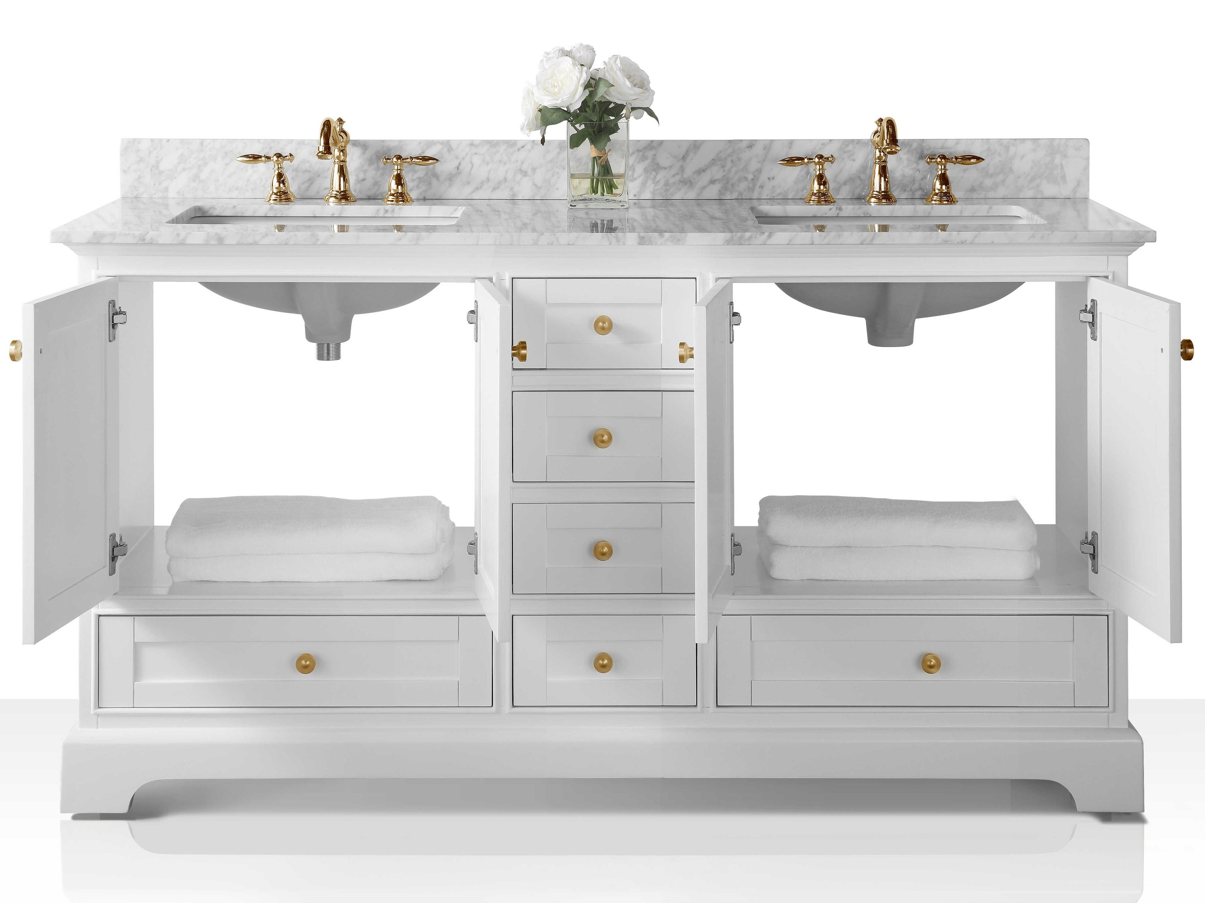 Ancerre Designs Audrey White 66" Vanity