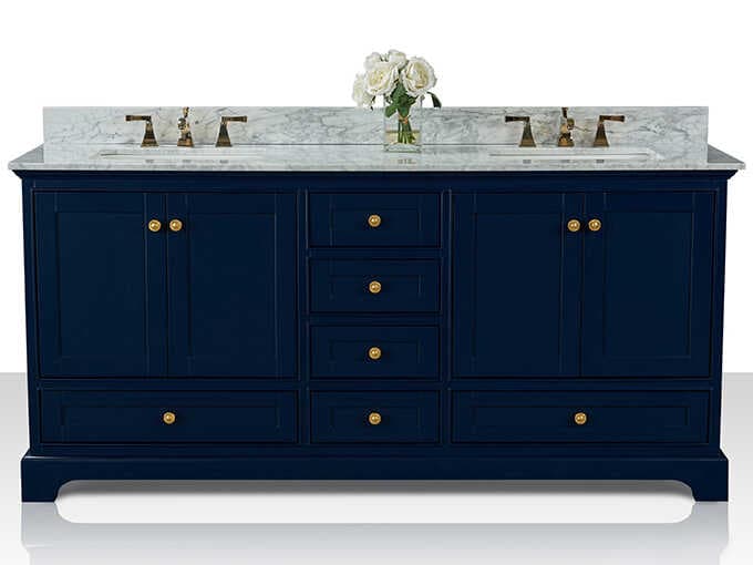 Ancerre Designs Audrey Heritage Blue 72" Vanity