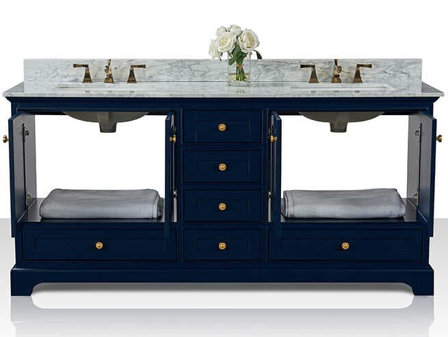 Ancerre Designs Audrey Heritage Blue 72" Vanity