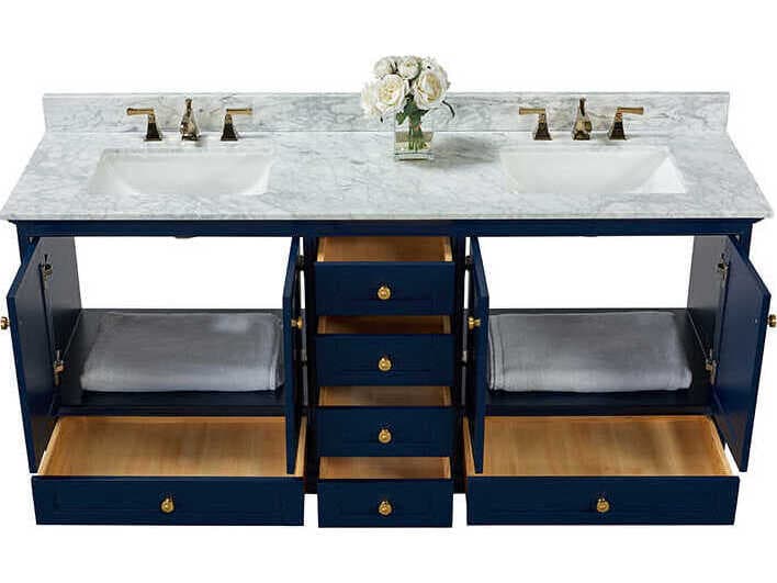 Ancerre Designs Audrey Heritage Blue 72" Vanity