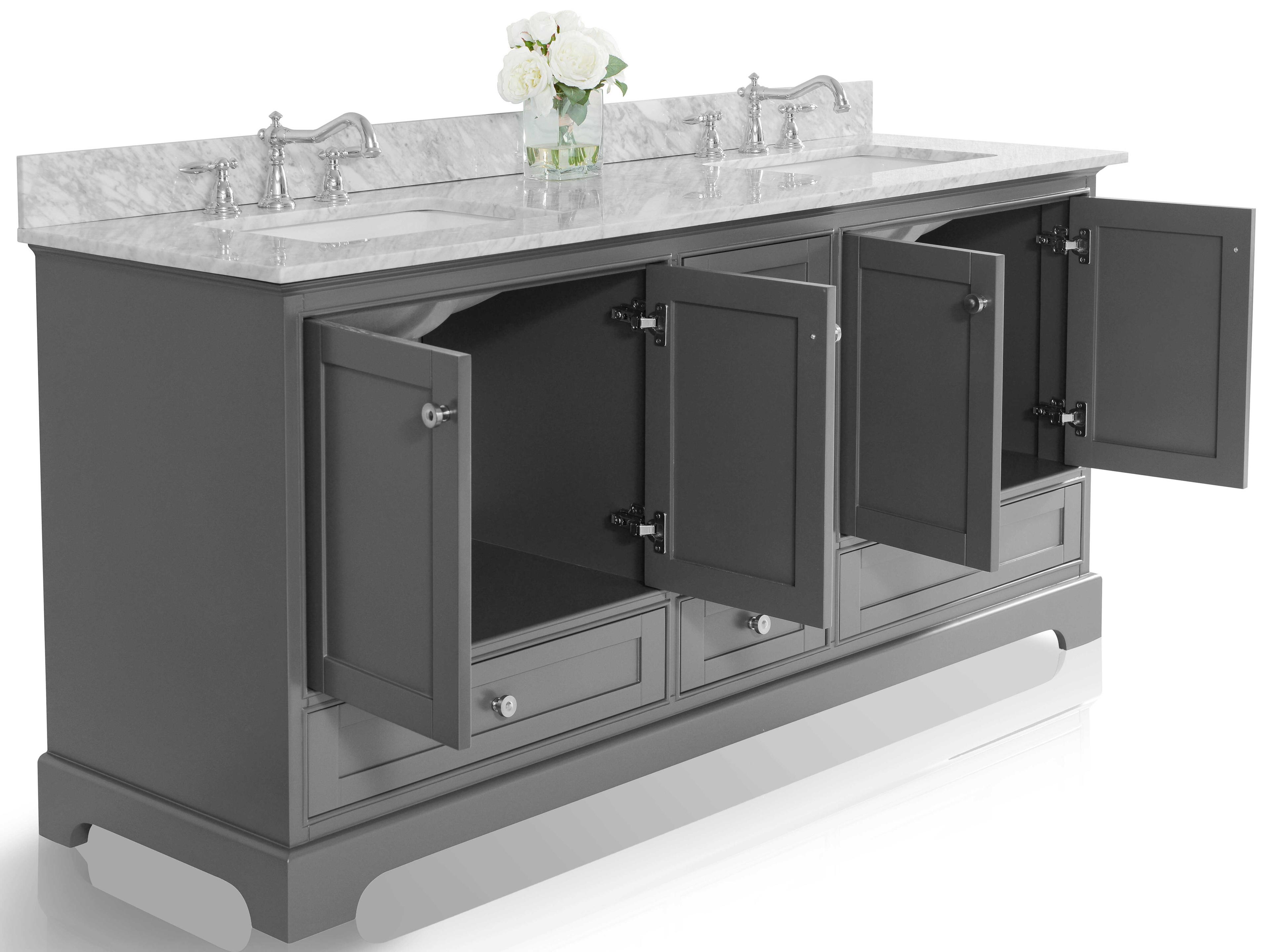 Ancerre Designs Audrey Sapphire Gray 72" Vanity