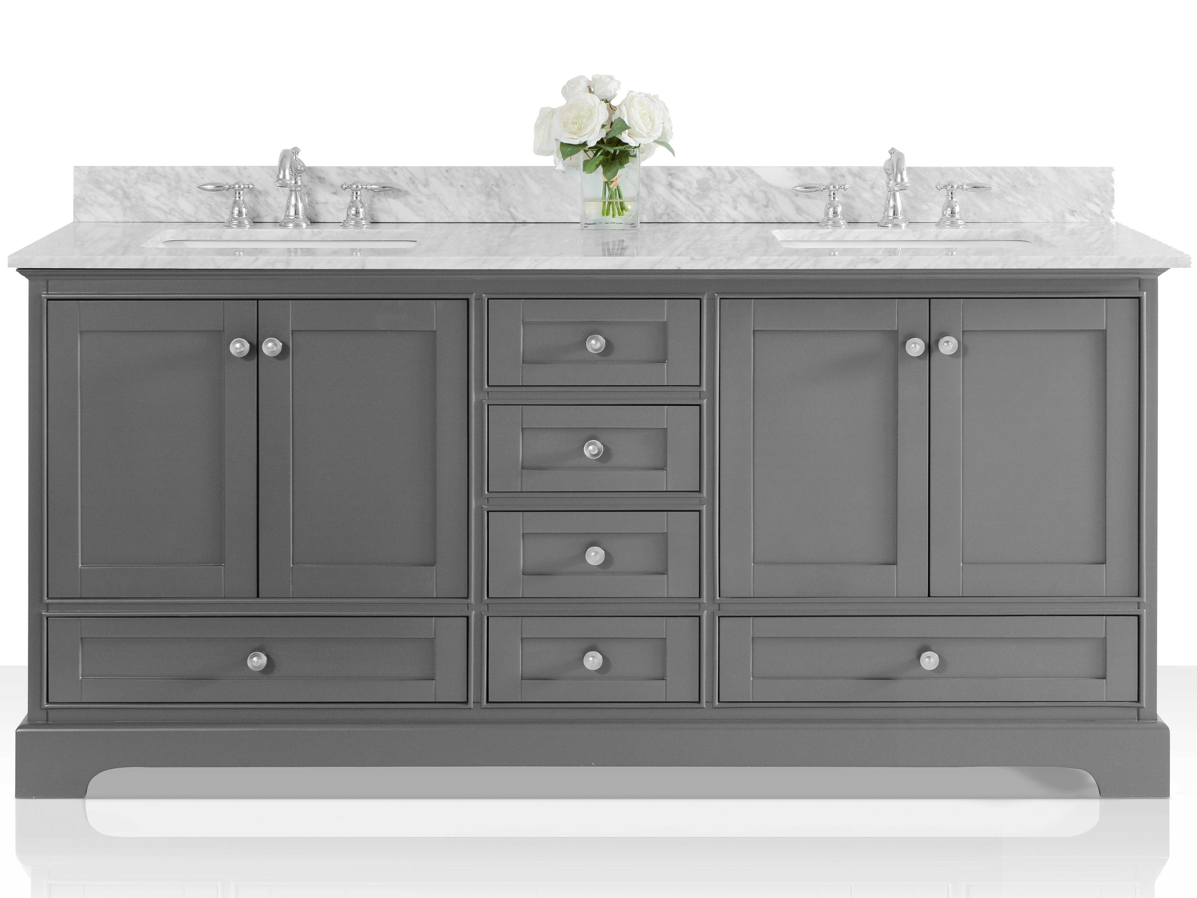 Ancerre Designs Audrey Sapphire Gray 72" Vanity