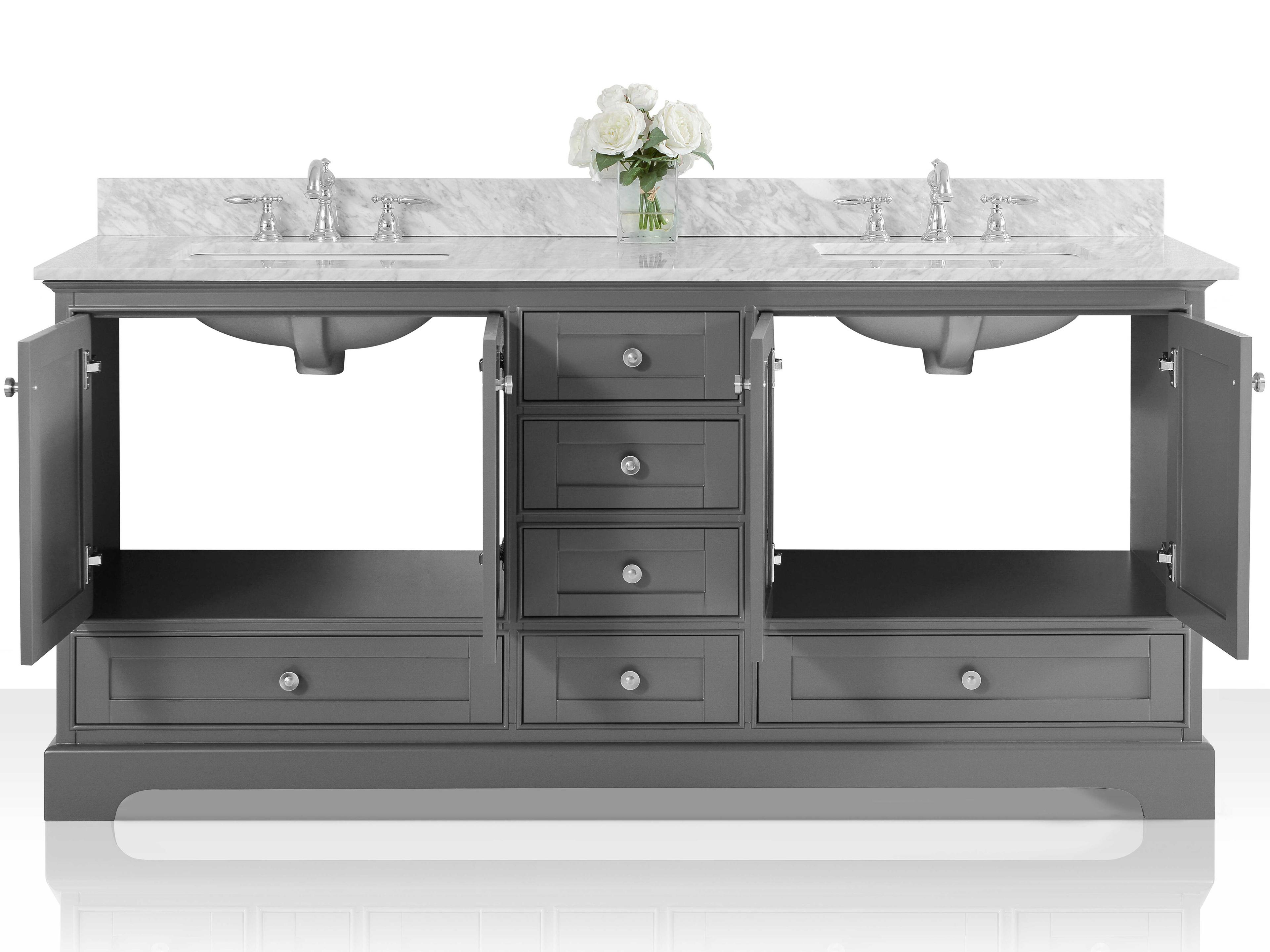 Ancerre Designs Audrey Sapphire Gray 72" Vanity