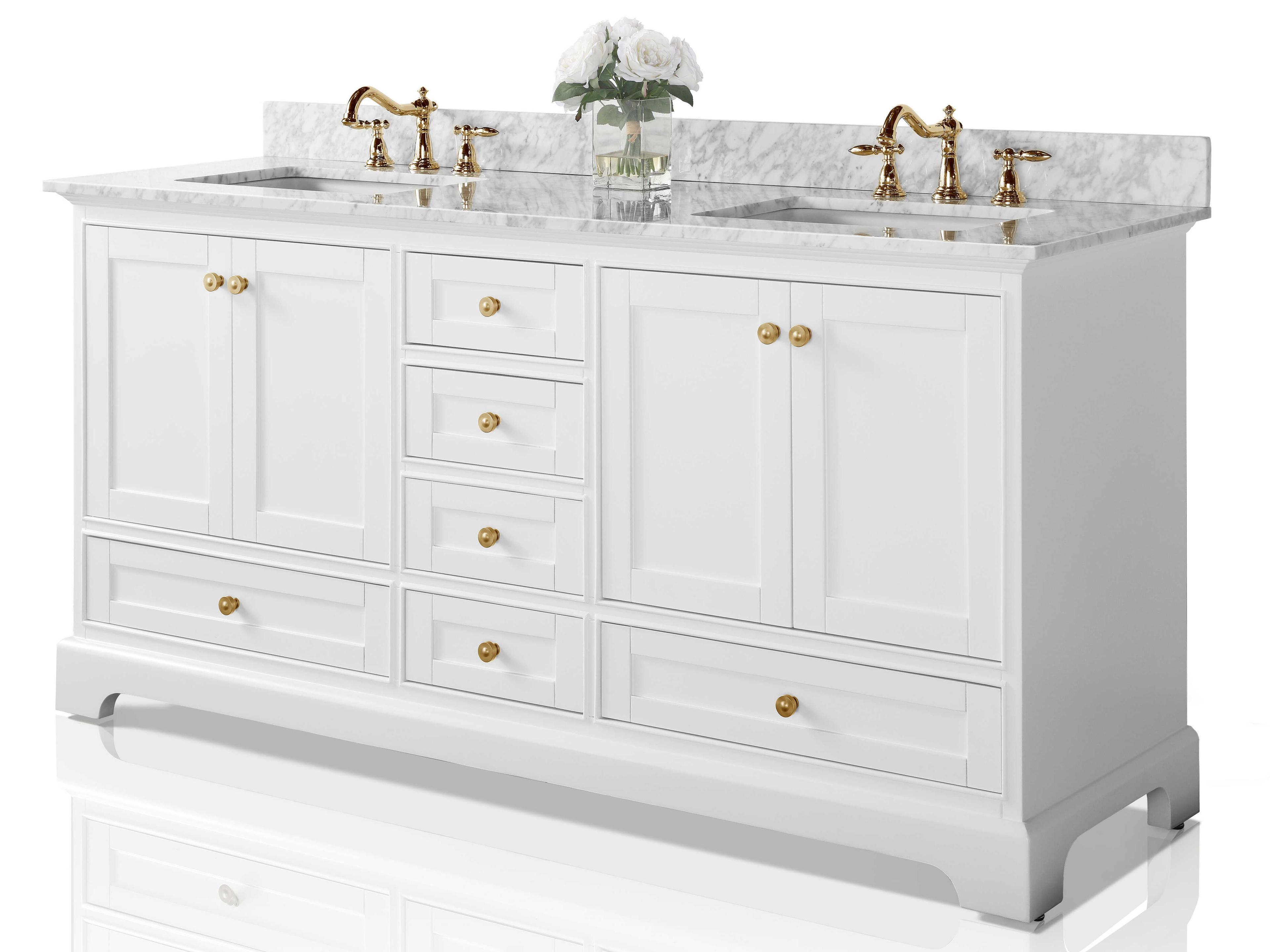 Ancerre Designs Audrey White 72" Vanity