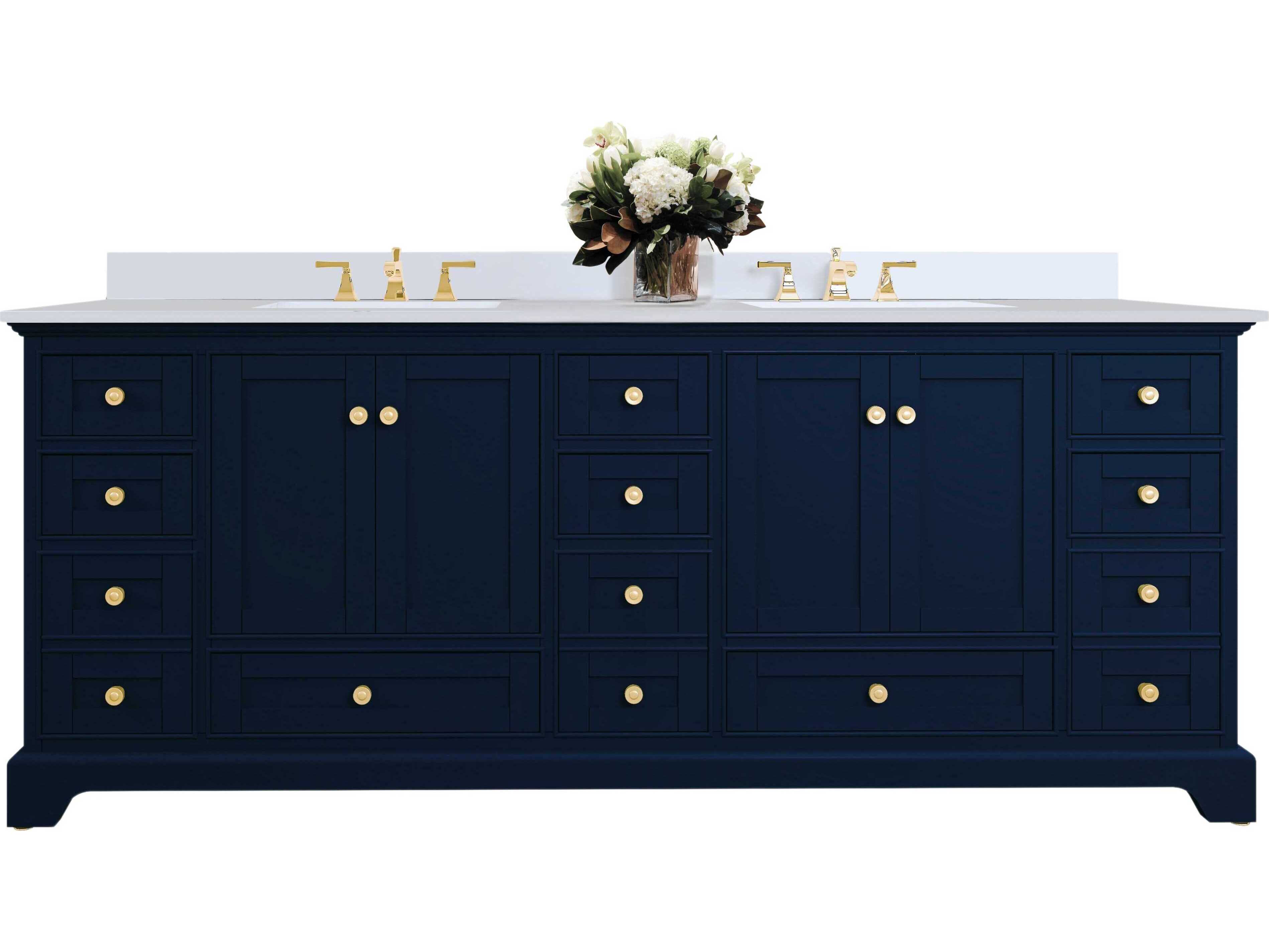 Ancerre Designs Audrey Heritage Blue 84" Vanity