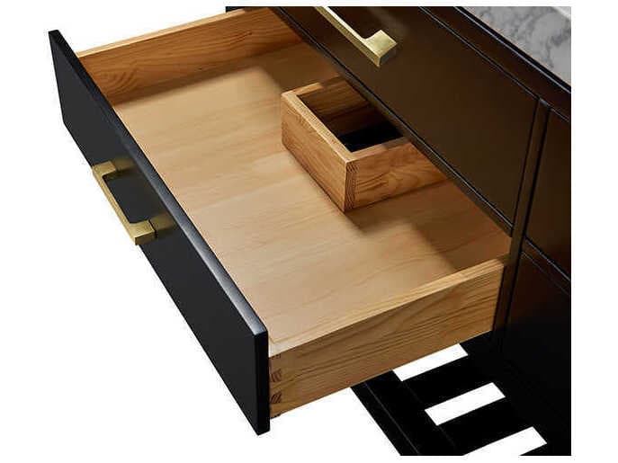 Ancerre Designs Elizabeth Black Onyx 60" Vanity