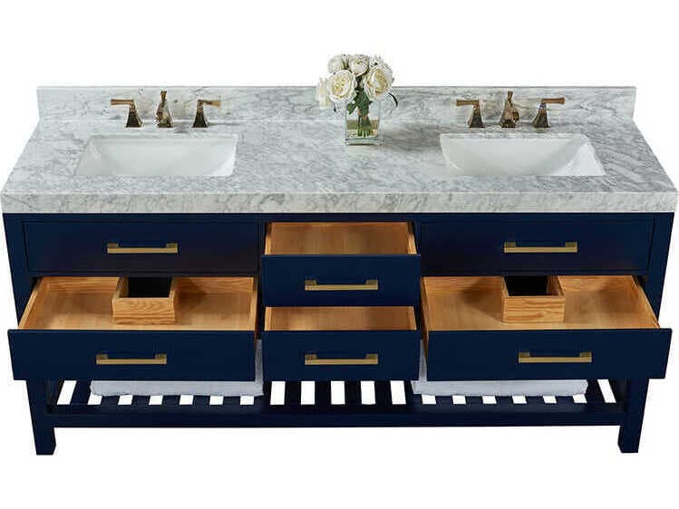 Ancerre Designs Elizabeth Heritage Blue 72" Vanity