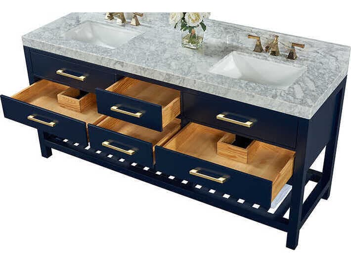Ancerre Designs Elizabeth Heritage Blue 72" Vanity