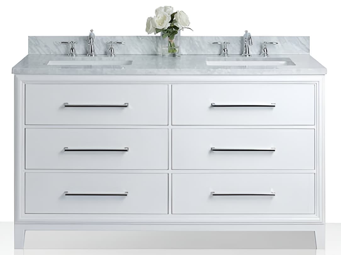 Ancerre Designs Ellie White 60" Vanity