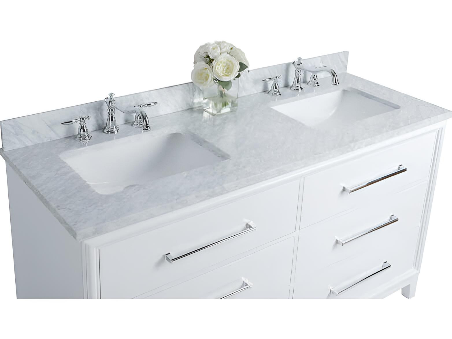 Ancerre Designs Ellie White 60" Vanity