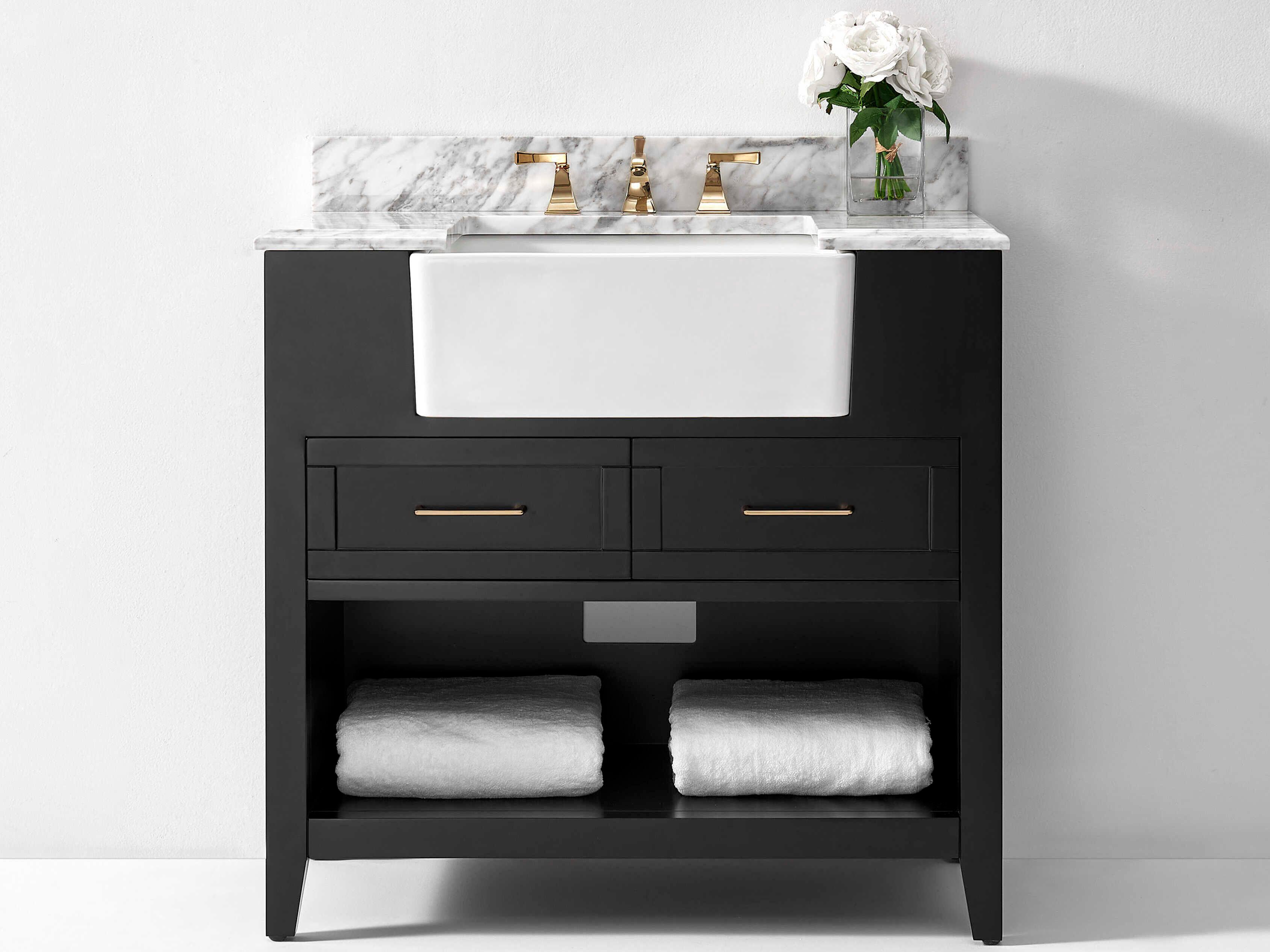 Ancerre Designs Hayley Black Onyx 36" Vanity